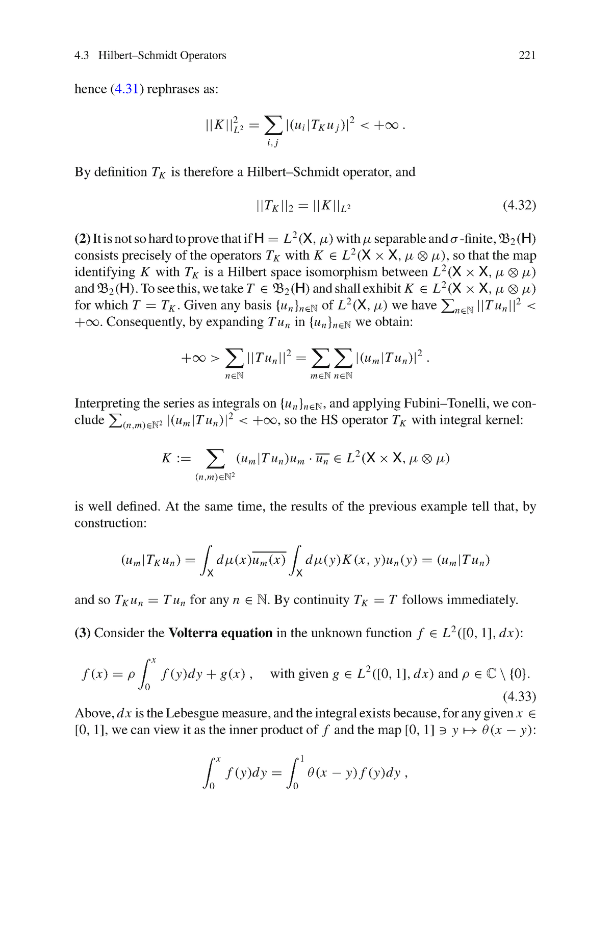 Quantum Mechanics - 4 Hilbert–schmidt Operators 221 Hence (4) Rephrases 