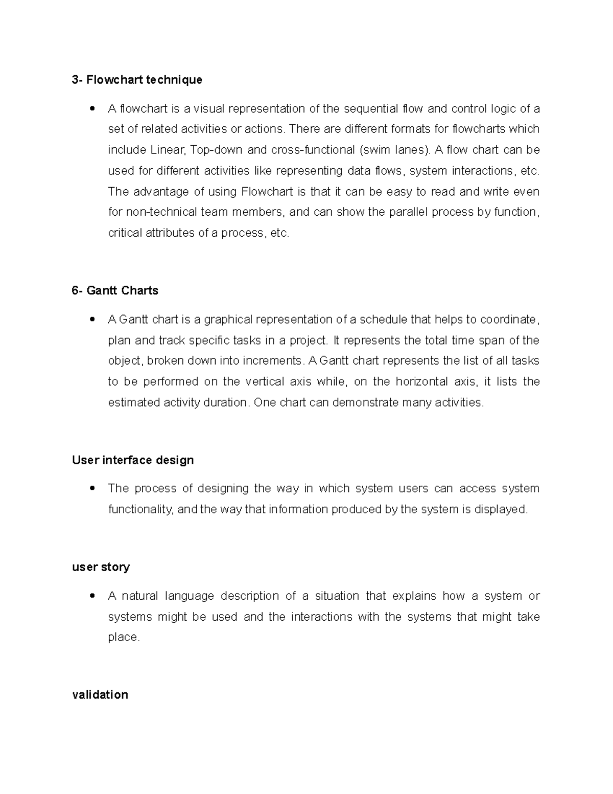 3- Flowchart technique - There are different formats for flowcharts ...