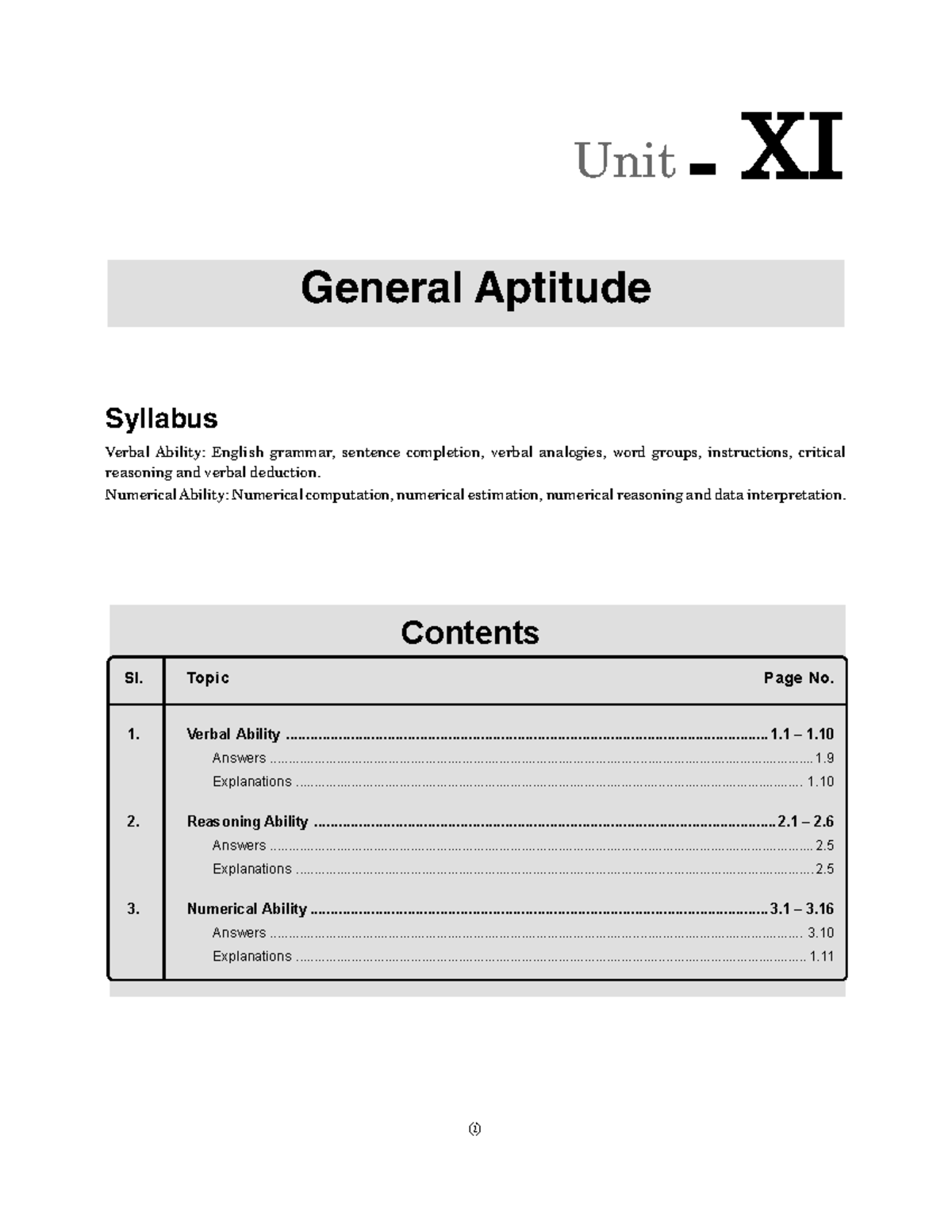 Gate GA - General Aptitude for gate - ( i ) Syllabus Verbal Ability ...