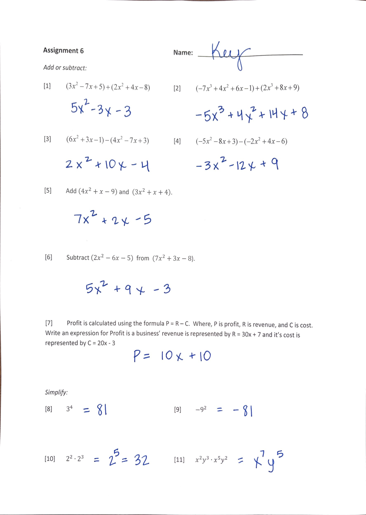 unit 4 homework 6 answer key