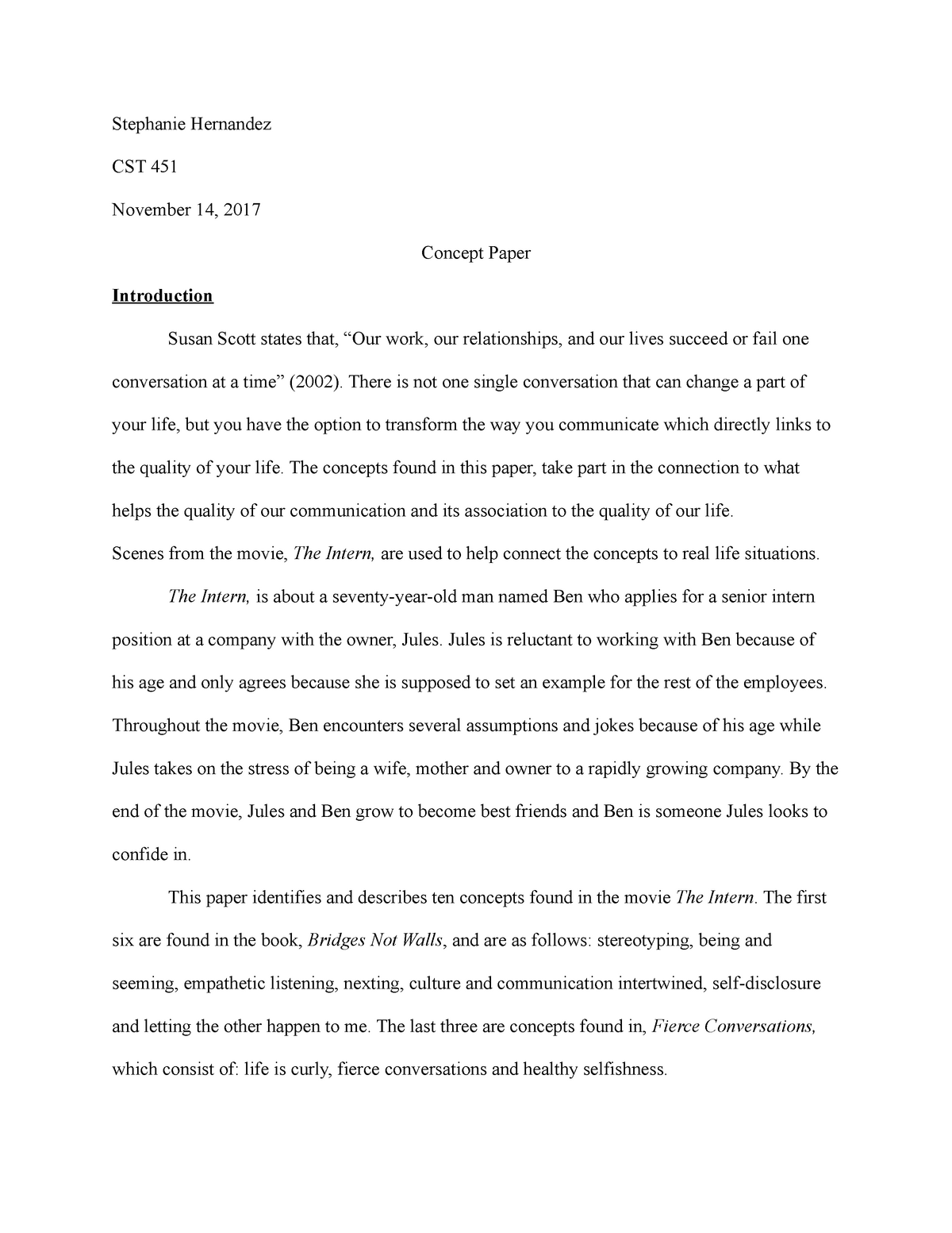 Introduction Concept Paper Sample Pdf Example Of Concept Paper For