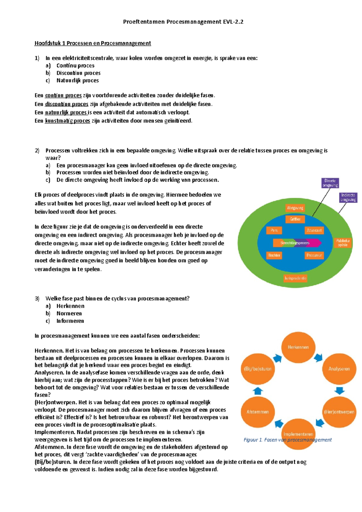 Samenvatting Op Basis Van Proeftentamen - Proeftentamen ...