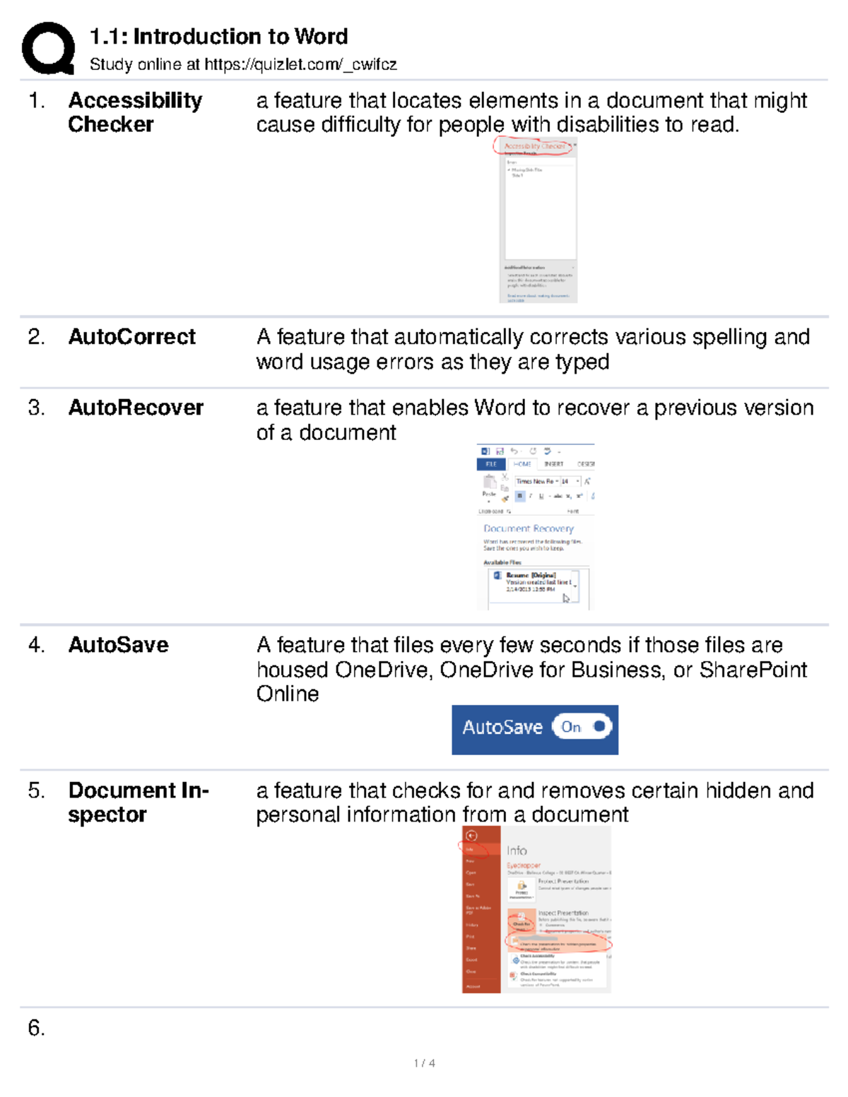 introduction to word assignment quizlet