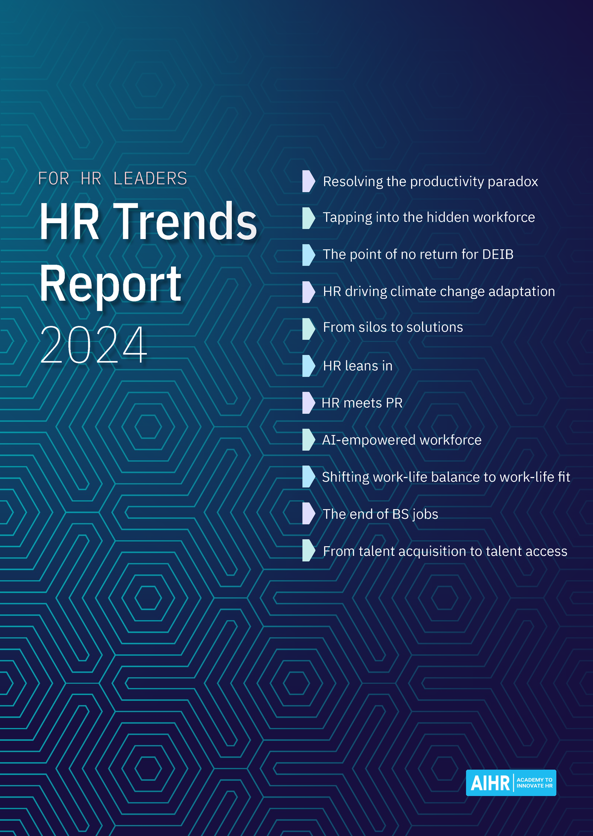 AIHRHRTrendsReport 2024 HR Trends Report 2024 FOR HR LEADERS