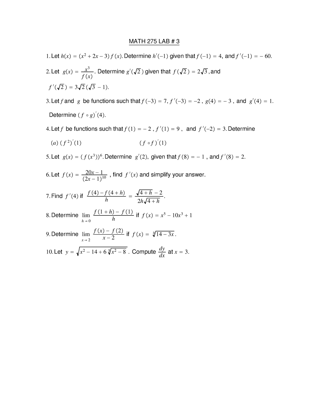 3 Math275lab3 Questions And Answers Studocu