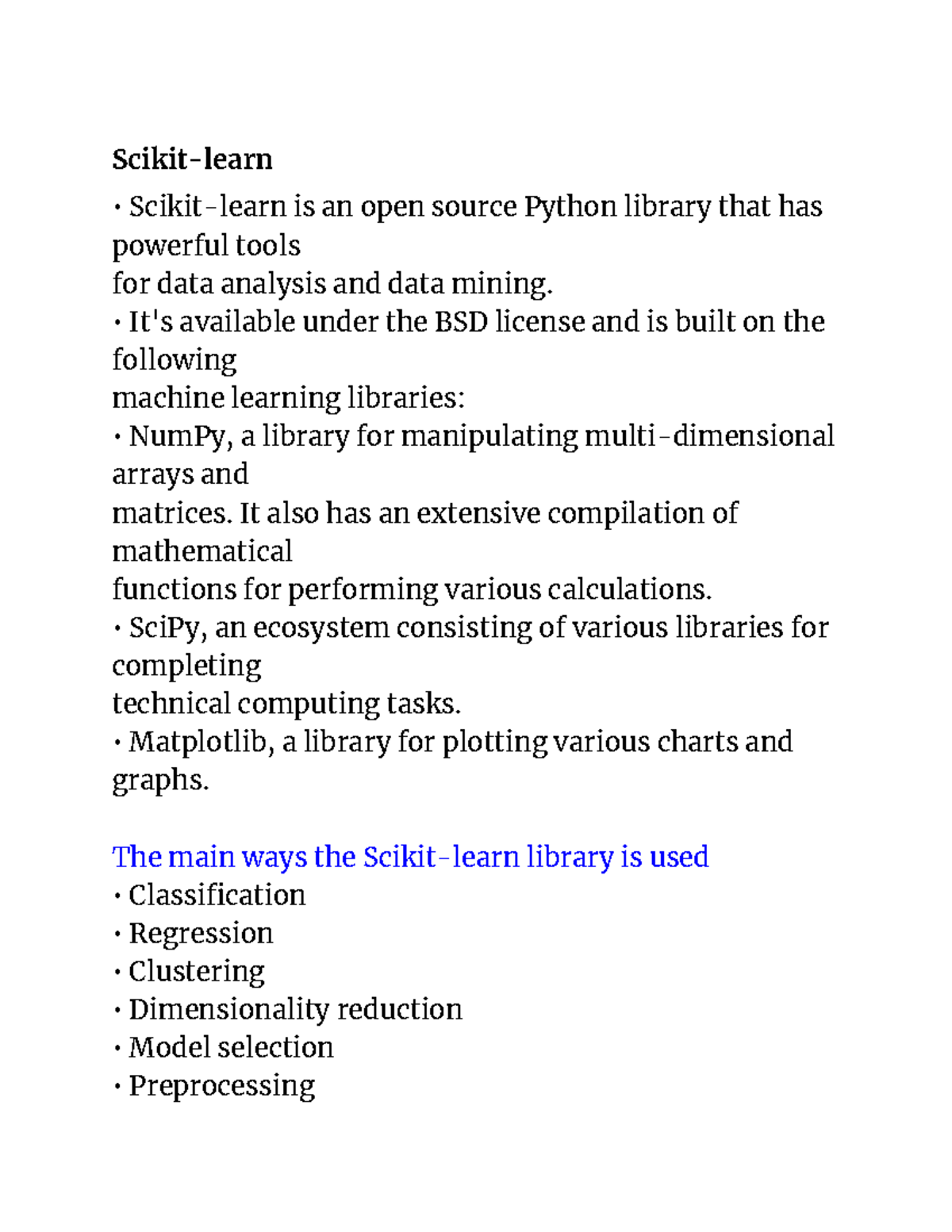 Scikit-learn - Usefull - Scikit-learn Scikit-learn is an open source ... image.