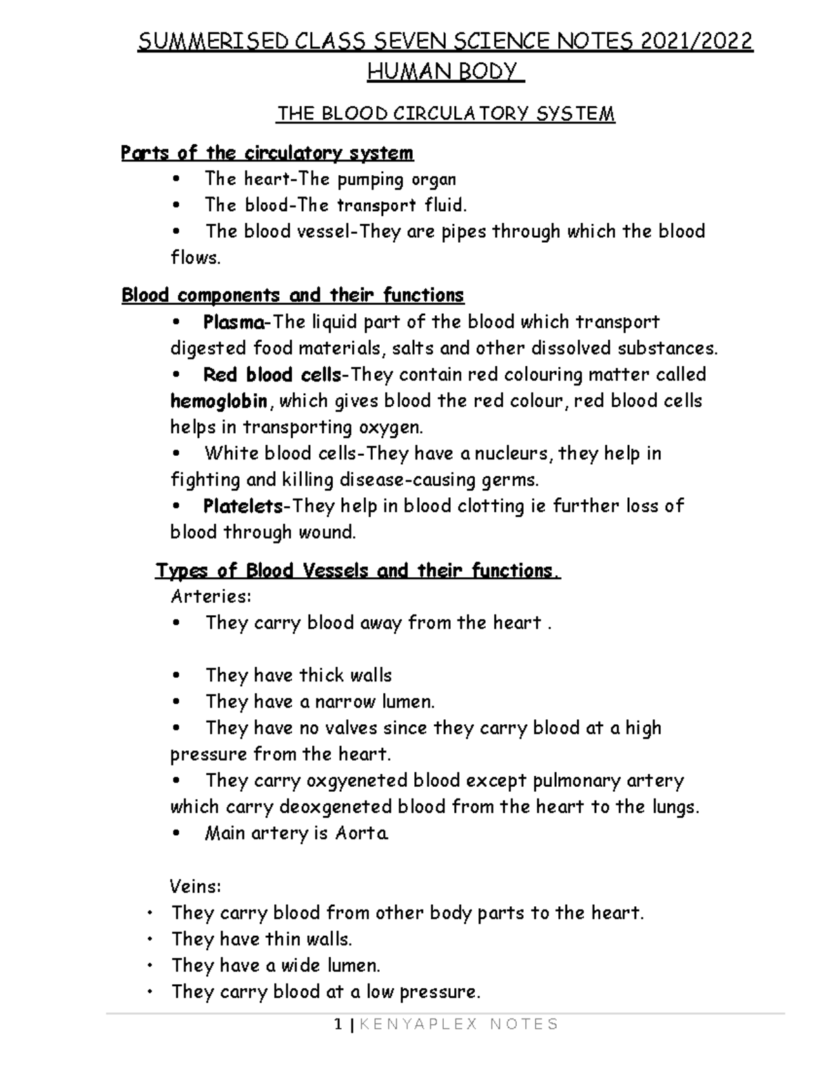 9797 new updated science class 7 notes 2021 - SUMMERISED CLASS SEVEN ...