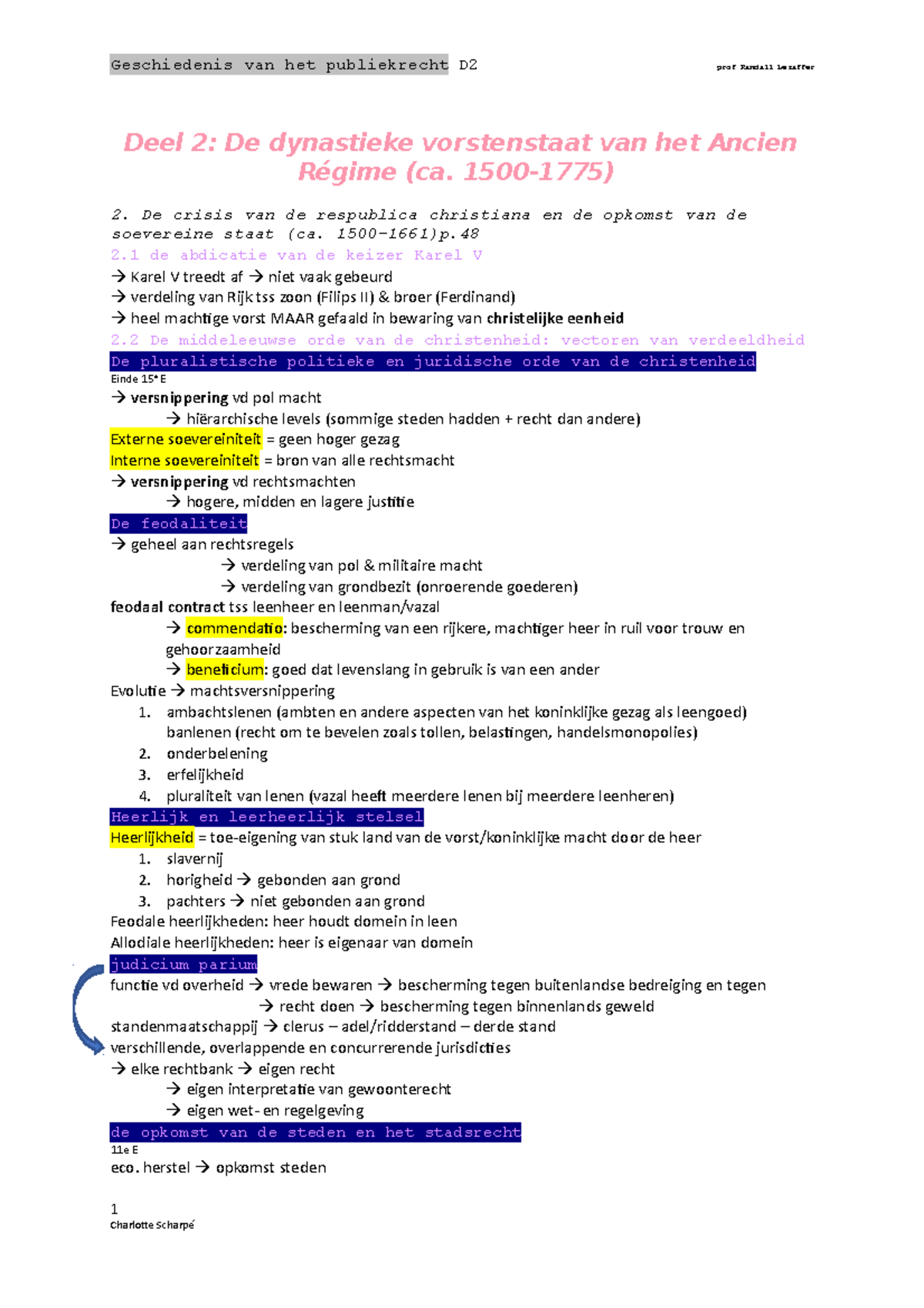 GPR Hoofdstuk 2 Samenvatting - Geschiedenis Van Het Publiekrecht D2 ...