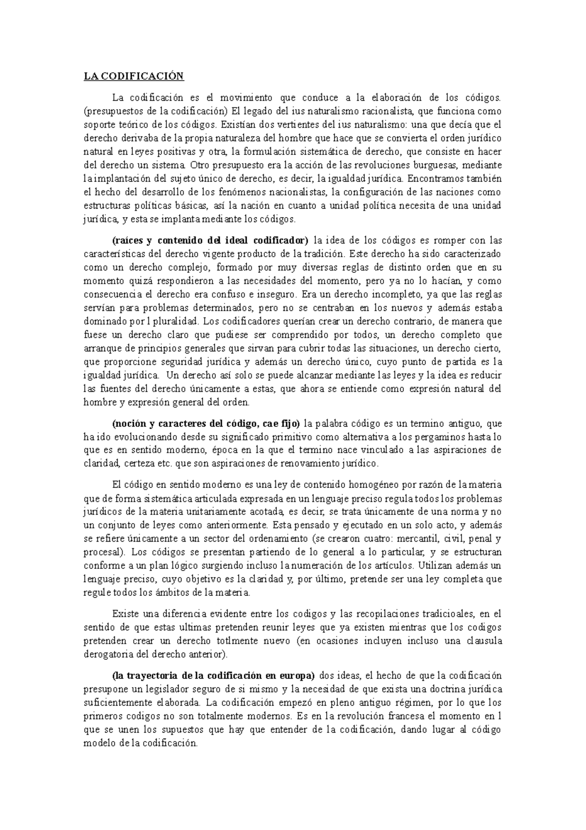 LA Codificación - LA CODIFICACIÓN La codificación es el movimiento que ...