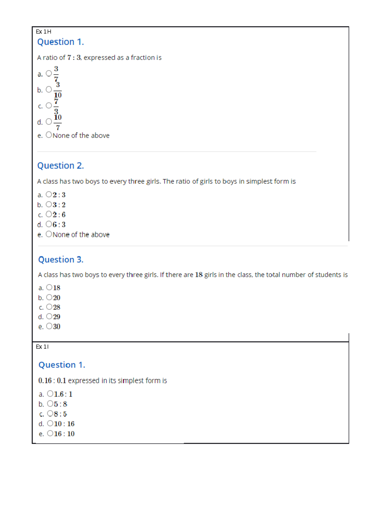 3 - Chapter notes - Ex 1H Ex 1I Ex 1J Ex 1M Ex 1N - Studocu