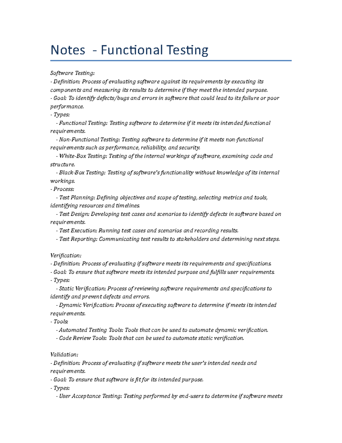 lecture-notes-functional-testing-notes-functional-testing