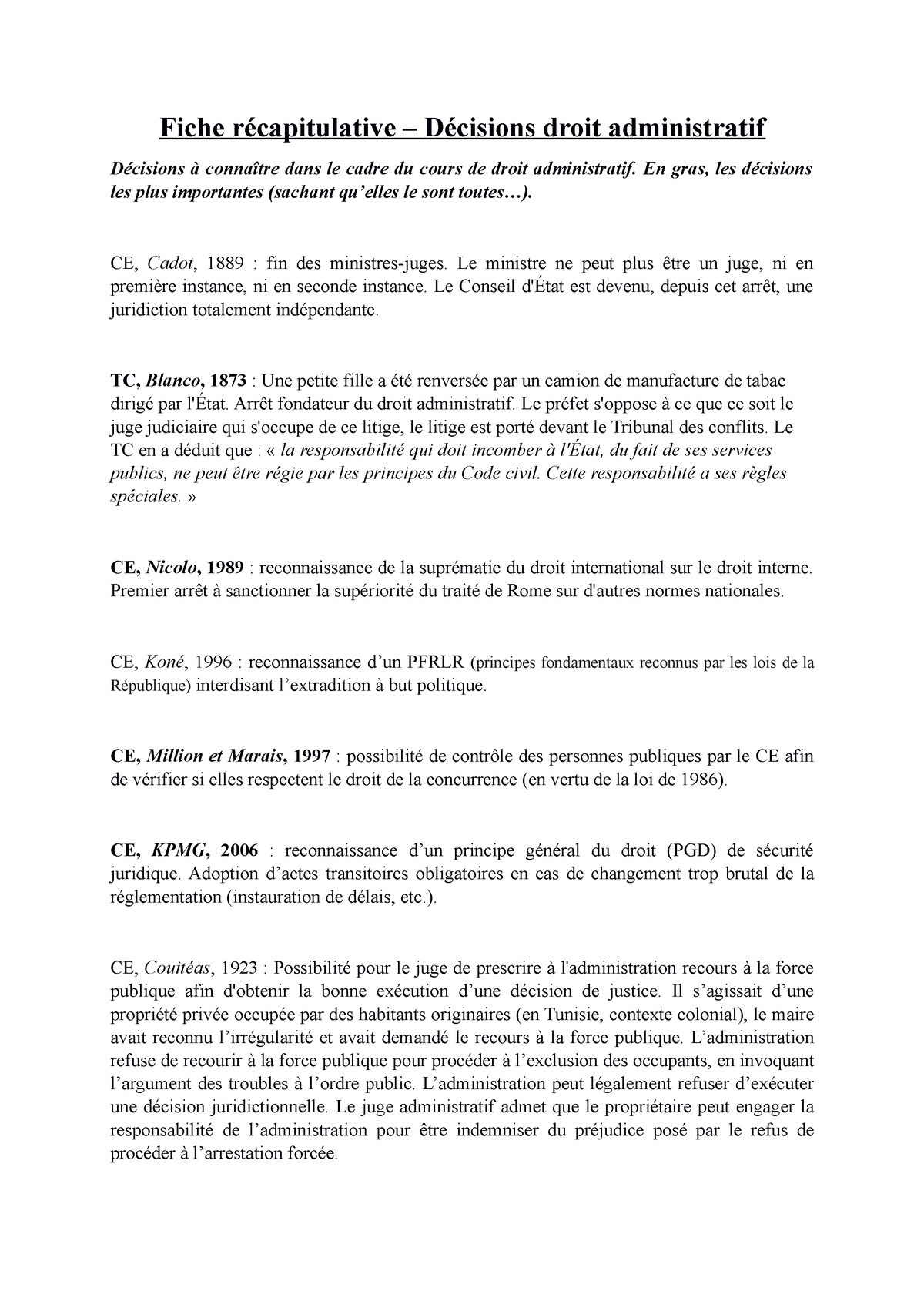 exemple de dissertation juridique en droit administratif