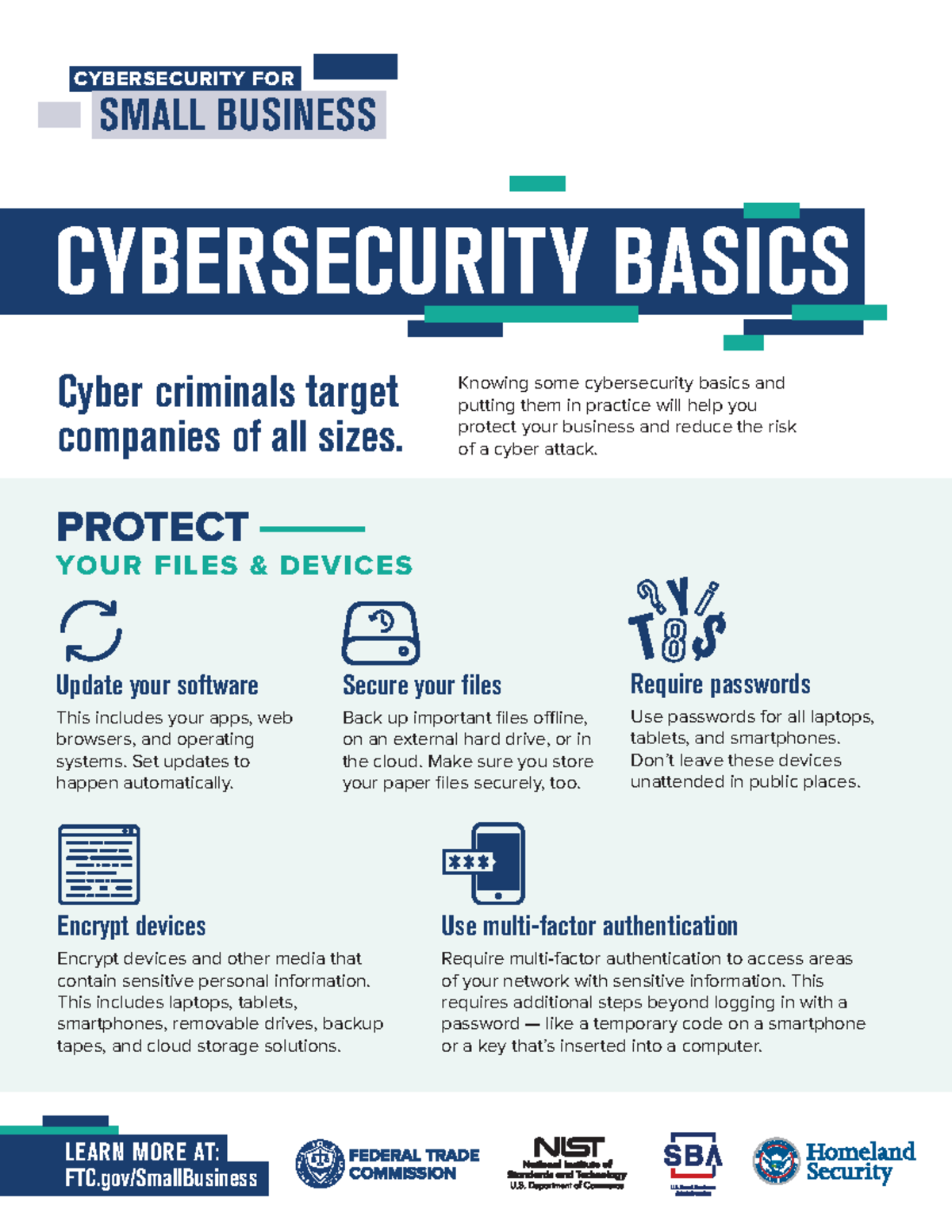 Cyber Security Basics - ####### SMALL BUSINESS LEARN MORE AT: FTC ...