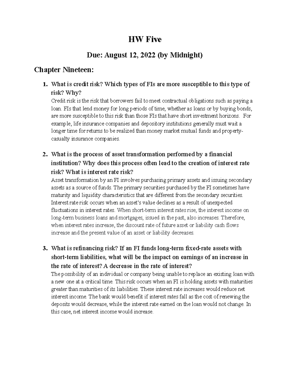 EC 203 AO HW5- Homework assignment 5 - HW Five Due: August 12, 2022 (by ...