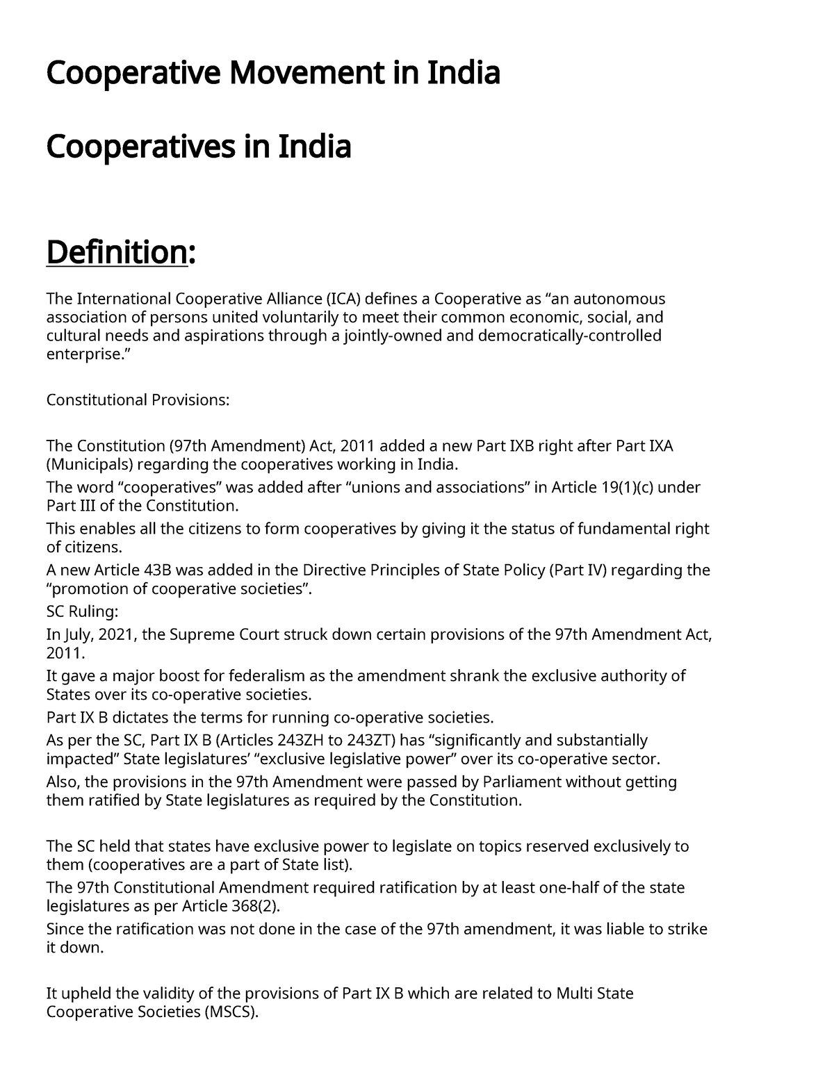 importance-of-cooperation-cooperative-movement-in-india-cooperatives