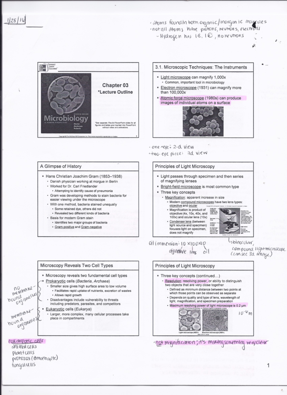 Ch.3 Notes - BIO 101 - Studocu