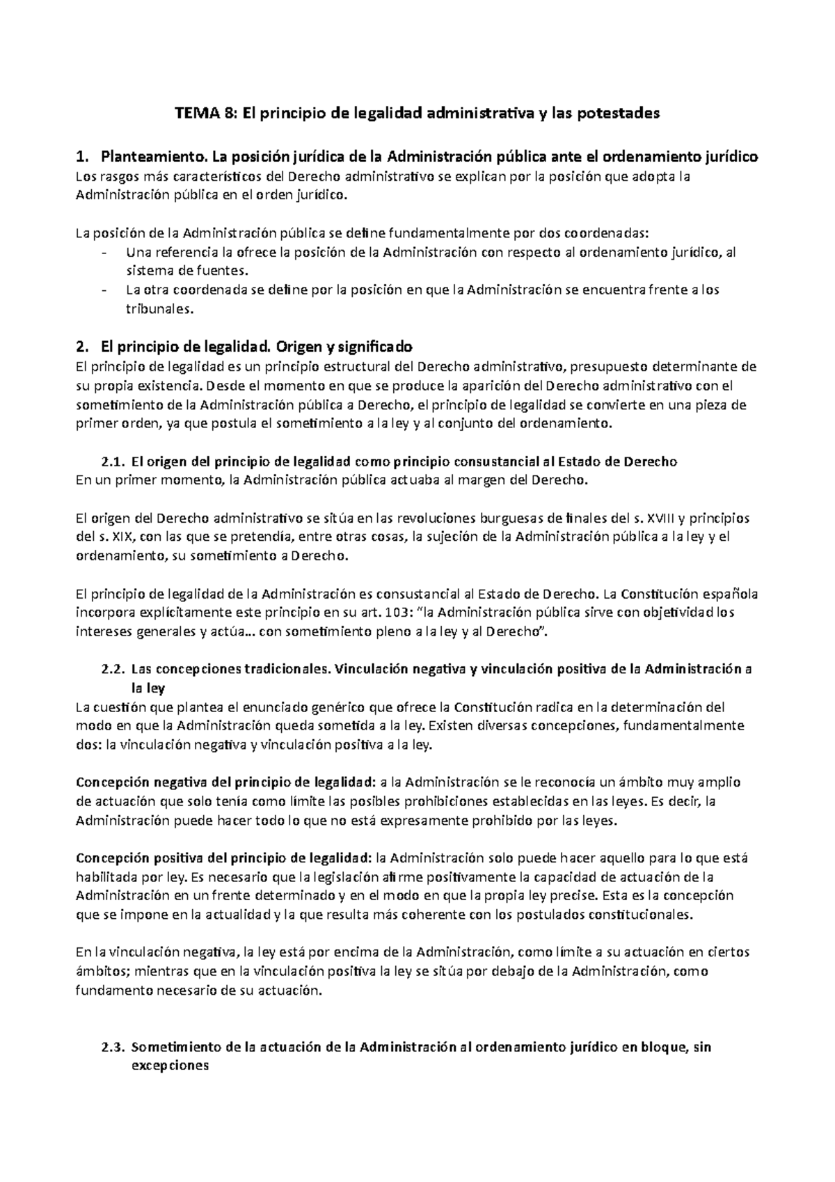 TEMA 8 - Apuntes hechos con el libro, la Ley y ápices de clase ...