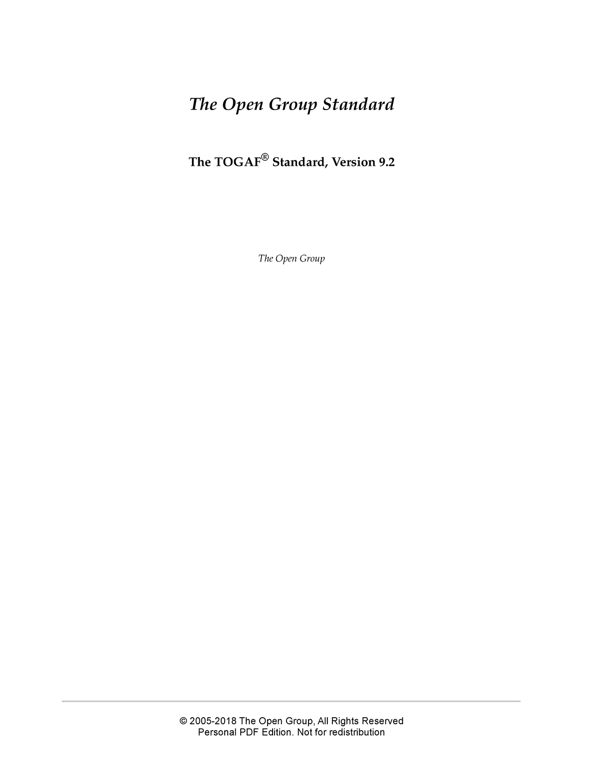 Togaf-standard - Togaf - The Open Group Standard The TOGAF® Standard ...