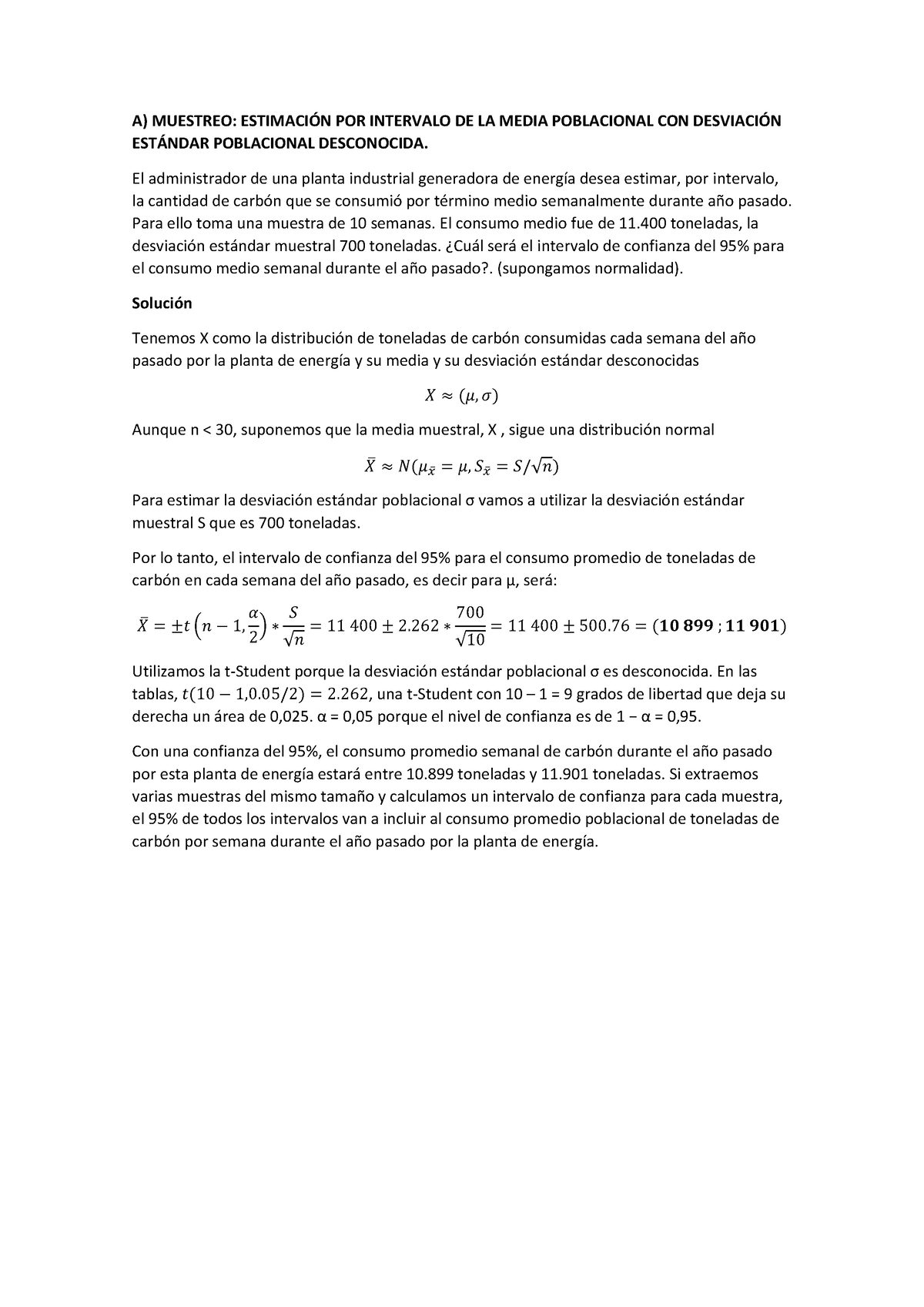 328420304-estadistica-aplicada - A) MUESTREO: ESTIMACI”N POR INTERVALO ...