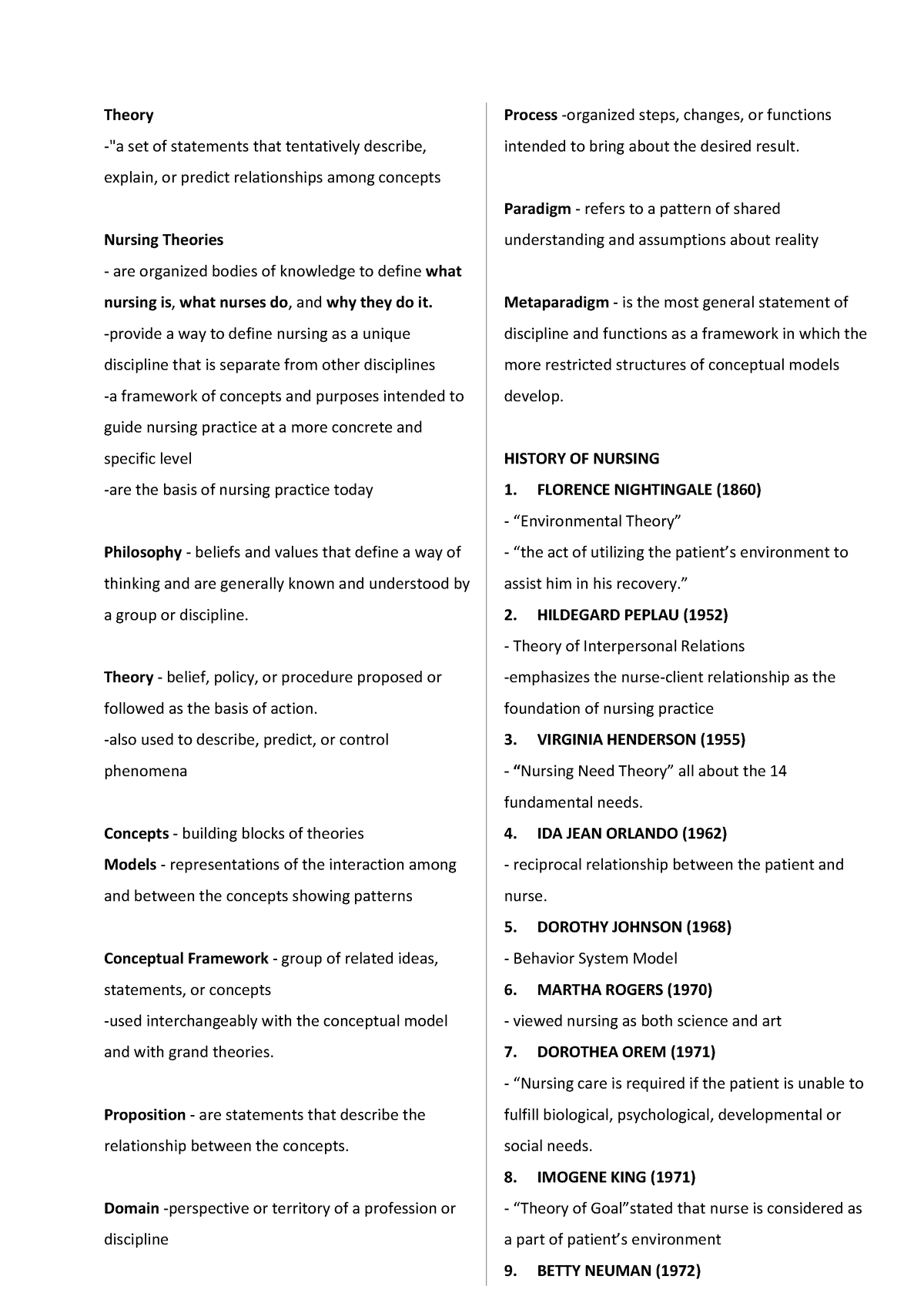 TFN- Prelims Reviewer - Theory "a Set Of Statements That Tentatively ...