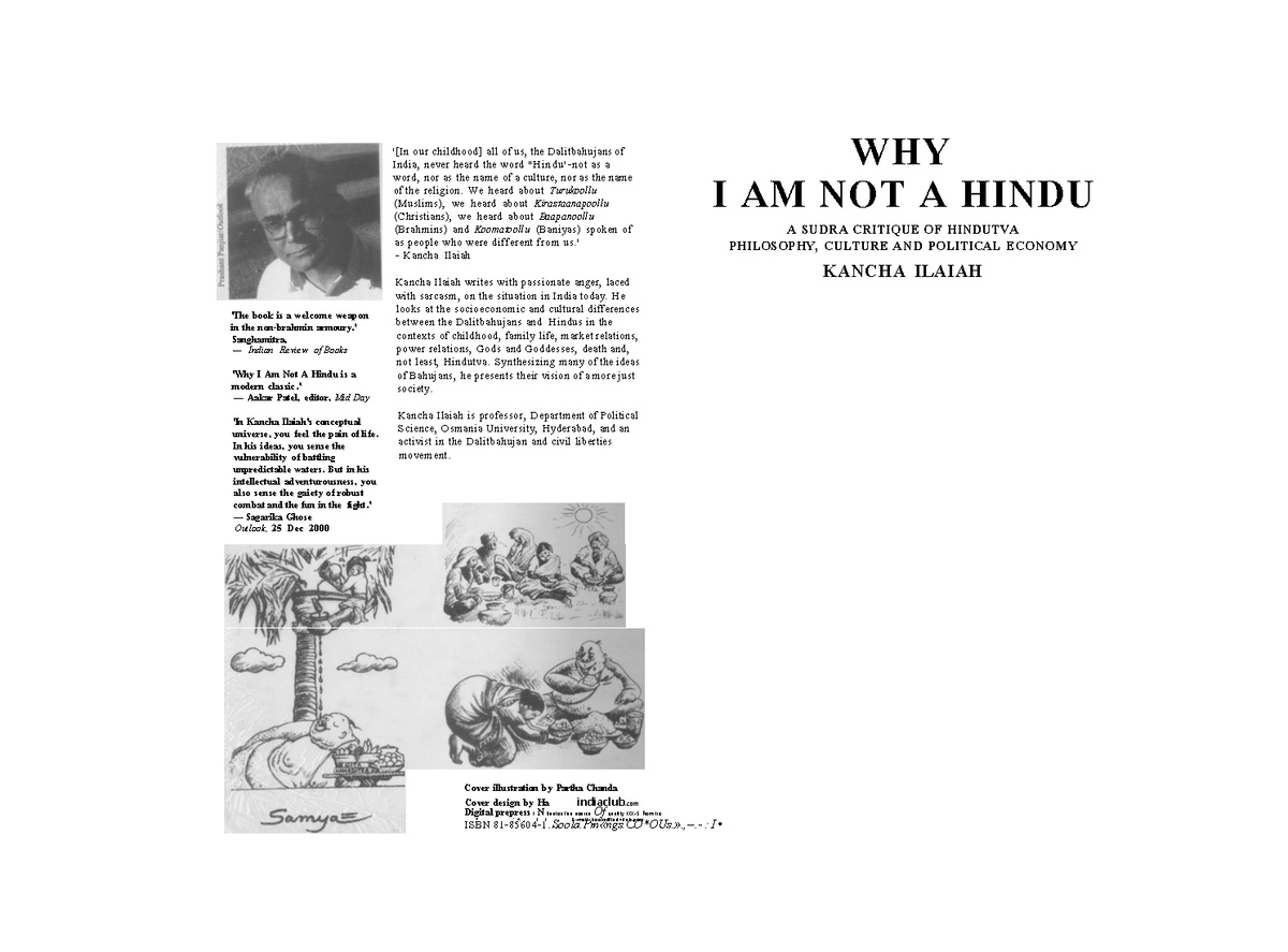 Why I am not a Hindu ( PDFDrive ) - Cover illustration by Partha Chanda ...