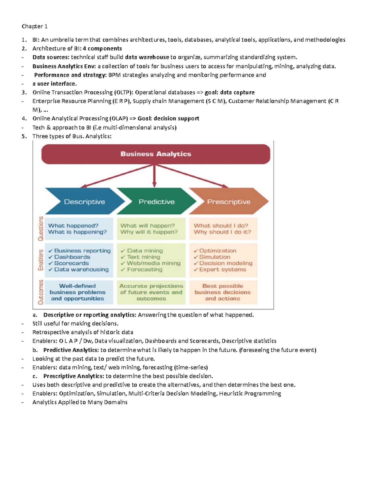 Exam guide THis is ecam 1 review Chapter 1 BI An umbrella term