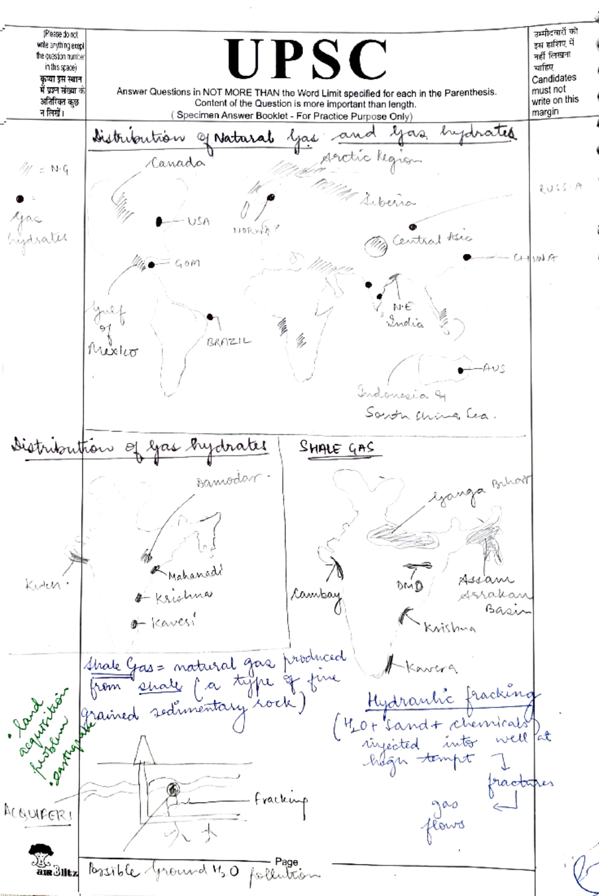 Geography Last Minute Revision Notes - (Please do not write anything ...