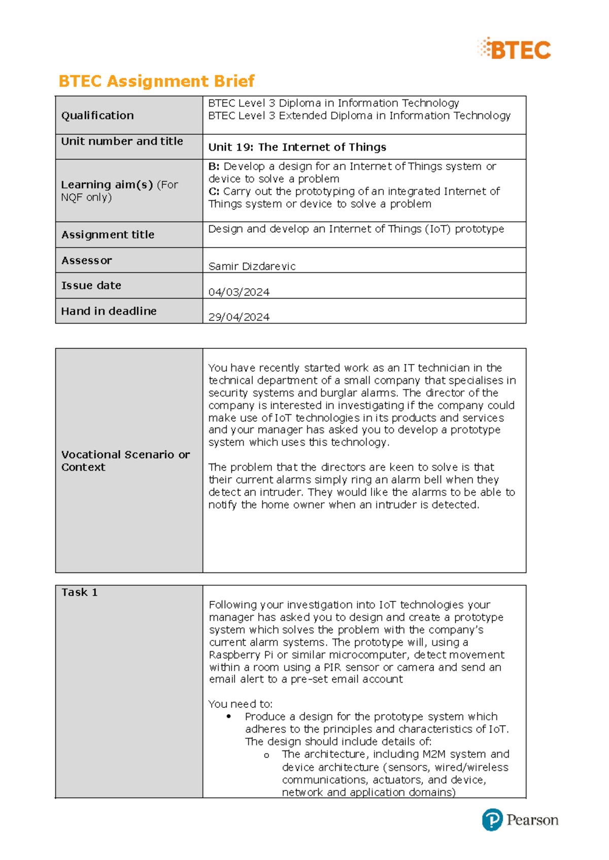 Unit-19-Authorised-Assignment-Brief-for-Learning-Aim-B-and-C-The ...