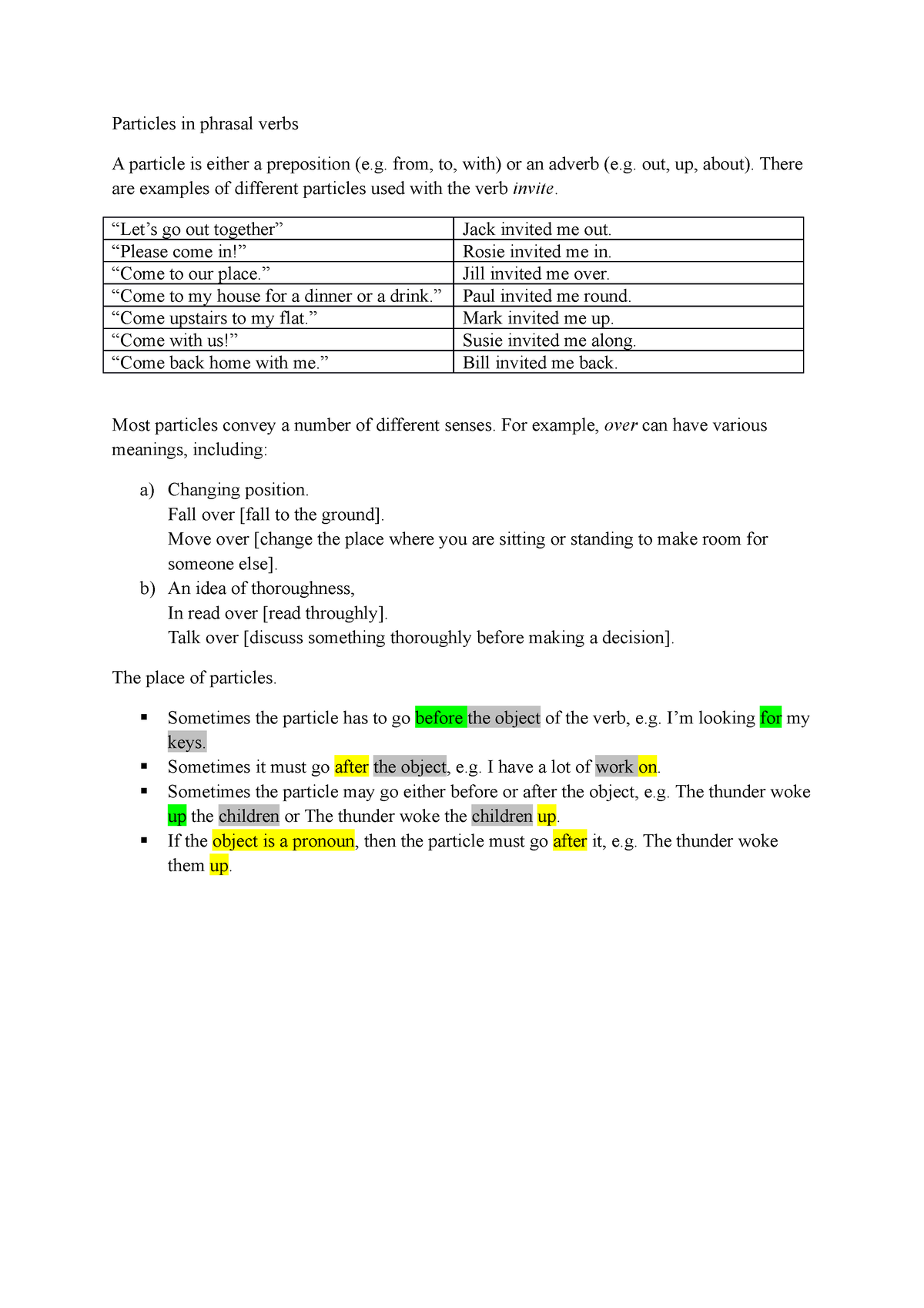 practice-material-about-grammar-7-part-3-particles-in-phrasal-verbs-a