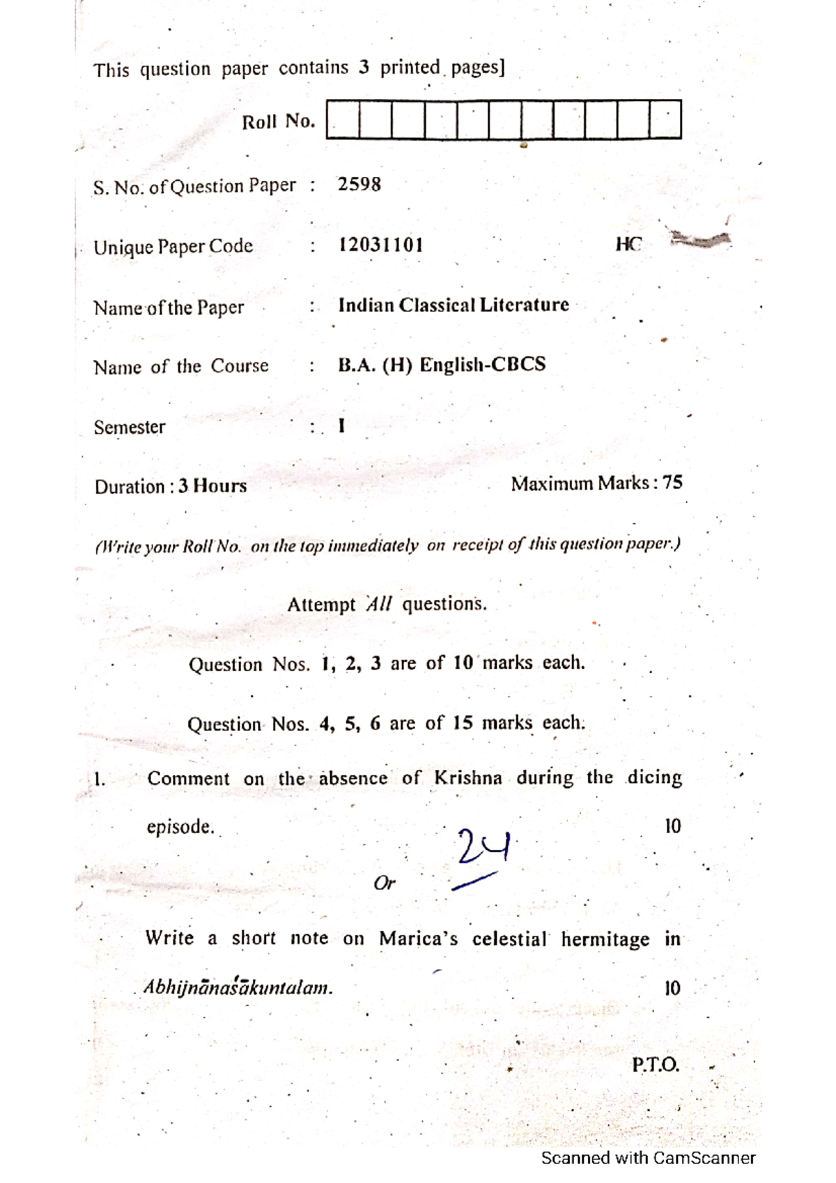 Syllabus Of English - CBCS B.A.(HONS)ENGLISH - Studocu