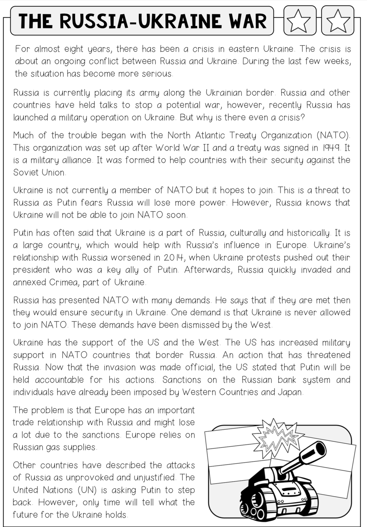 russia and ukraine war essay in urdu