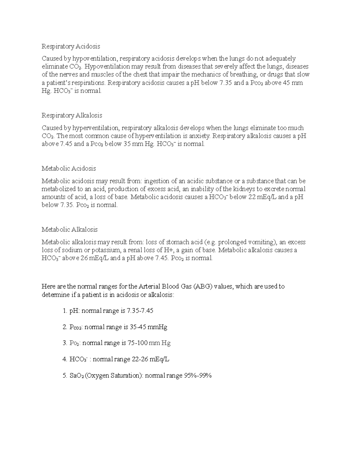 Acidosis, Alkalosis finished - Respiratory Acidosis Caused by ...