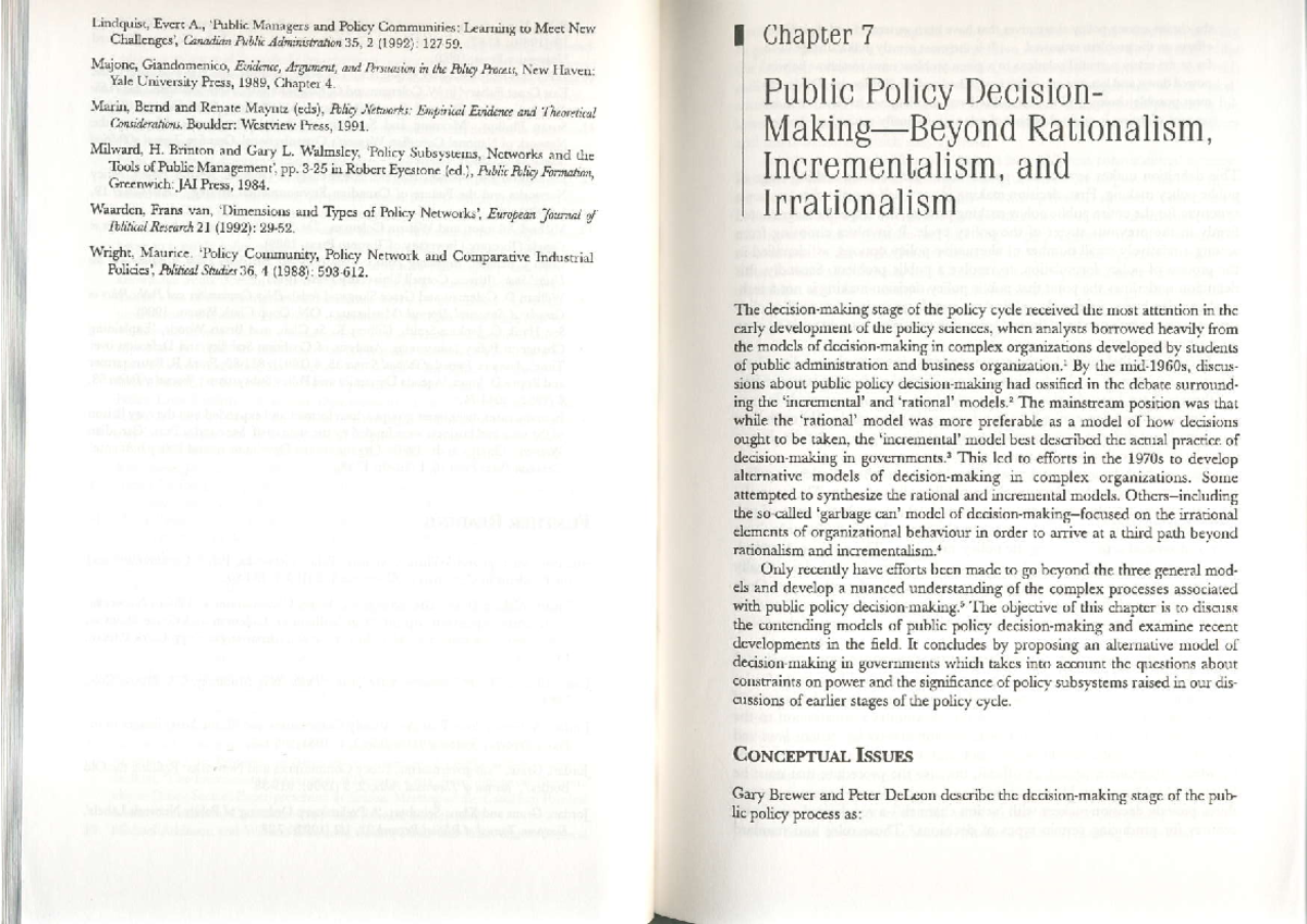 3 Howlett Ramesh Public Policy Decision Making - ffsfEff i$$i$$ FTI C ...