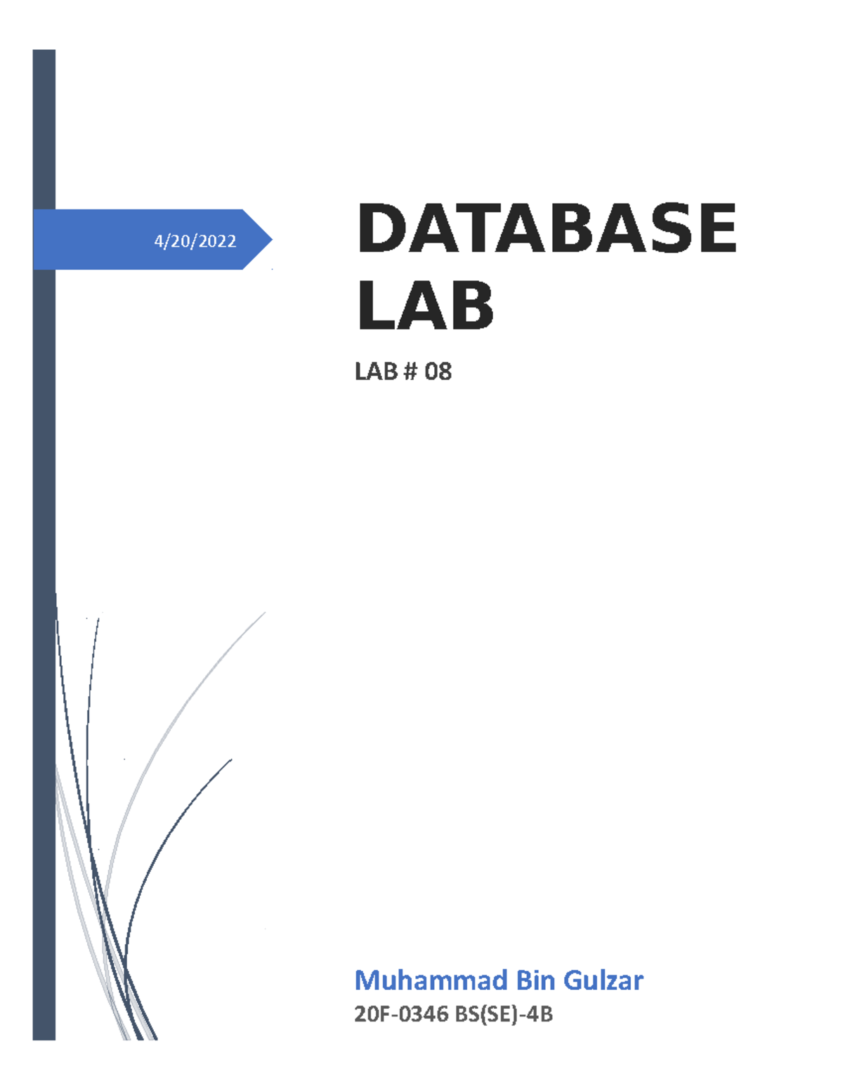 Db Lab 8 Including All Questions Required Database Systems Fast Db Lab 8 Including All Questions Required Database Systems Fast
