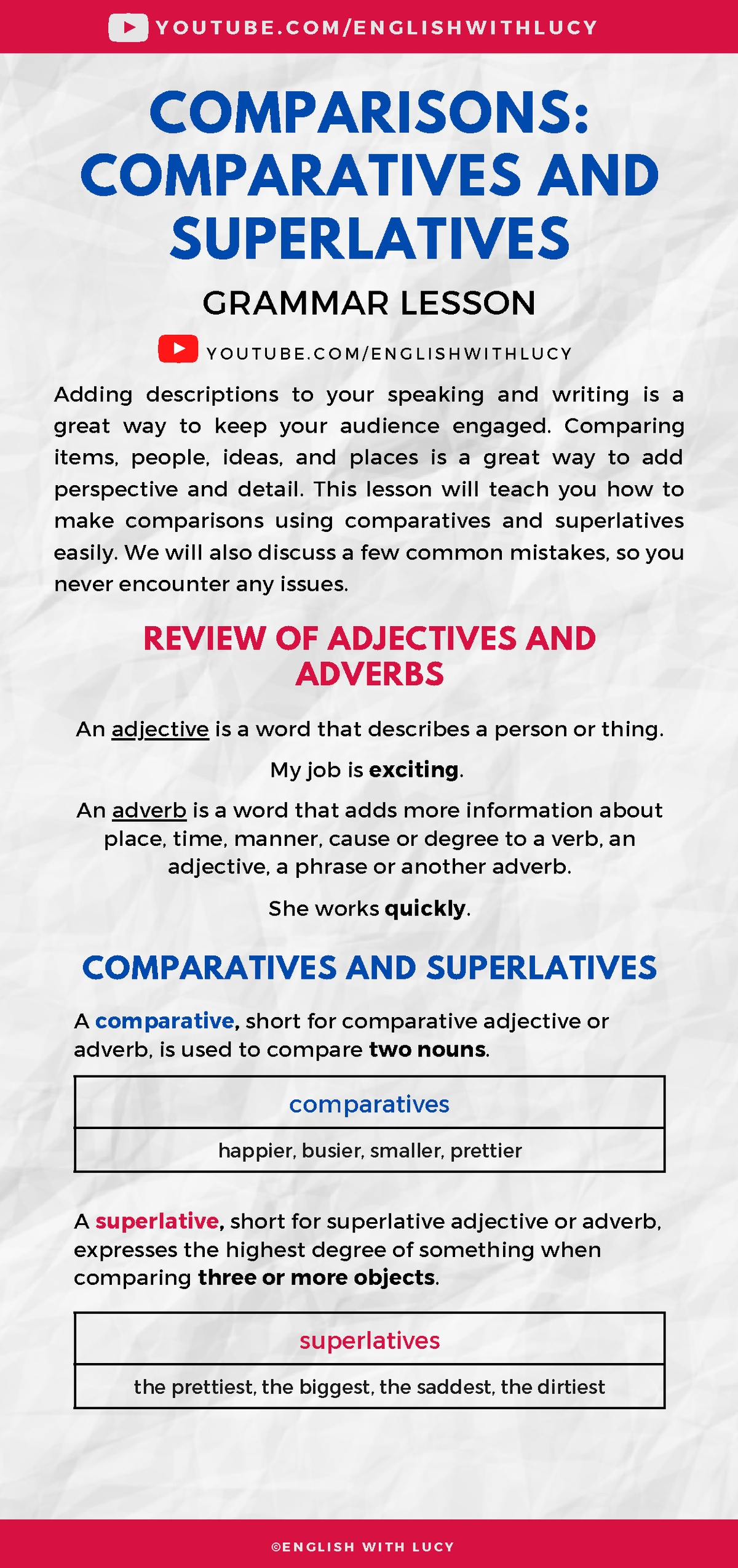 93. Comparisons Comparatives And Superlatives - Comparatives Happier ...