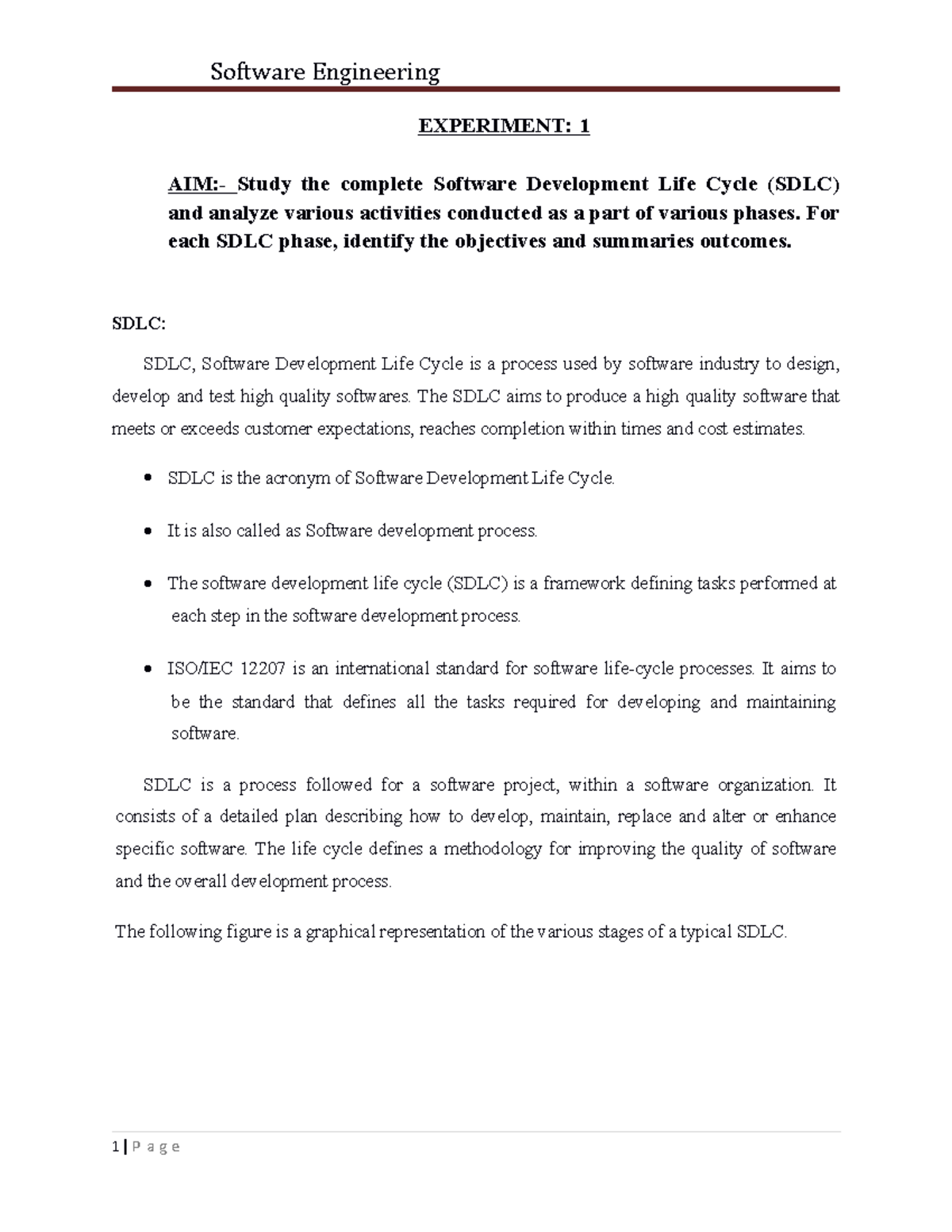 Manual - sdjisjdi - EXPERIMENT: 1 AIM:- Study the complete Software ...