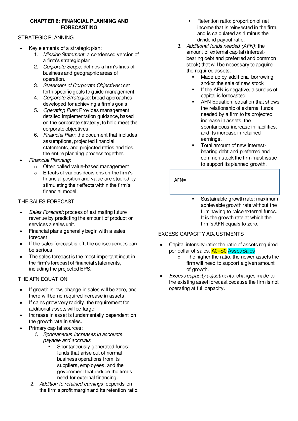 Chapter 6 - 8 Financial Management By Brigham Summary - CHAPTER 6 ...