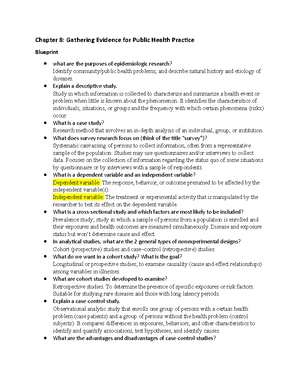 Community Chapter 1 Blueprint - Chapter 1: Public Health Nursing ...