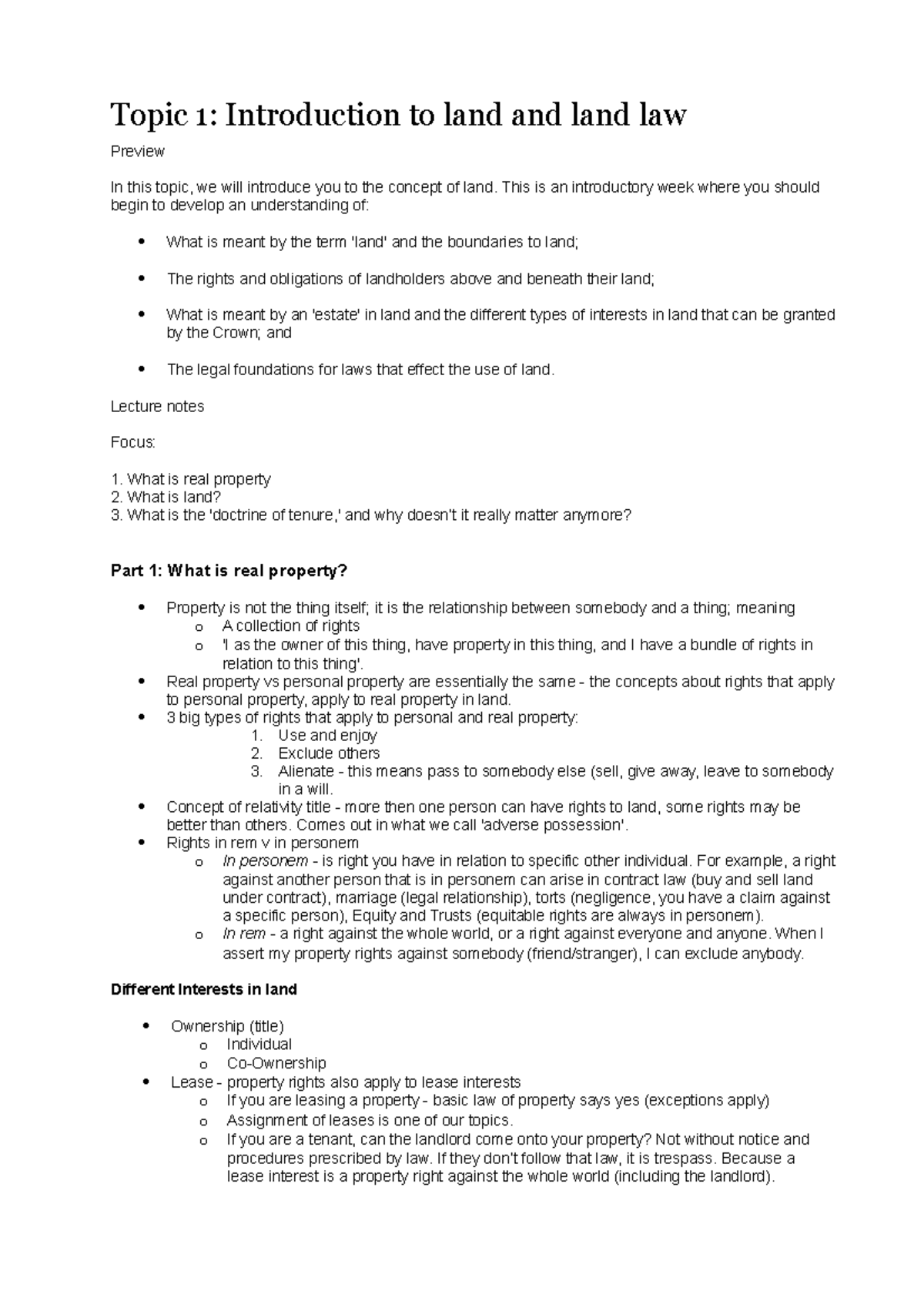 land law research paper topics