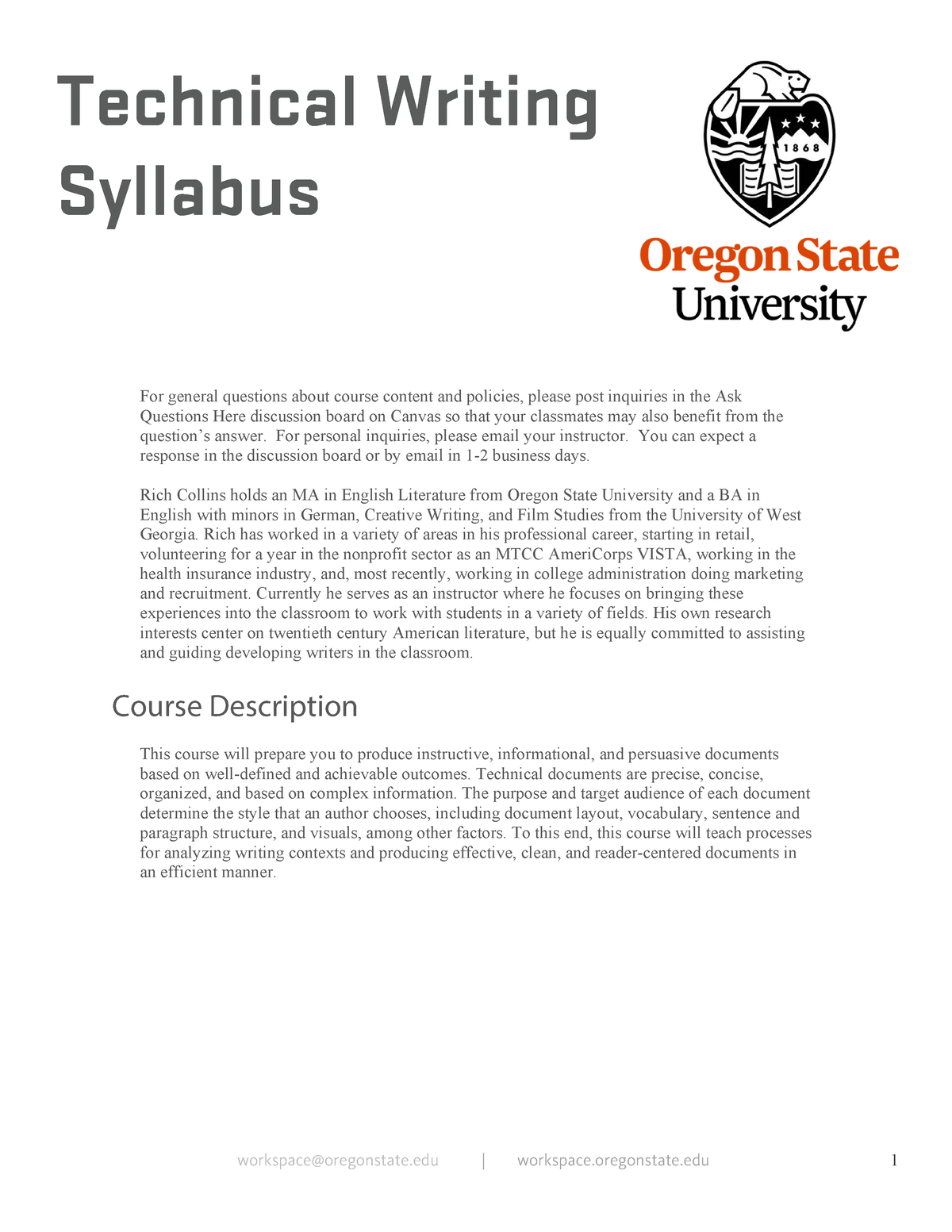 syllabus undergraduate thesis writing