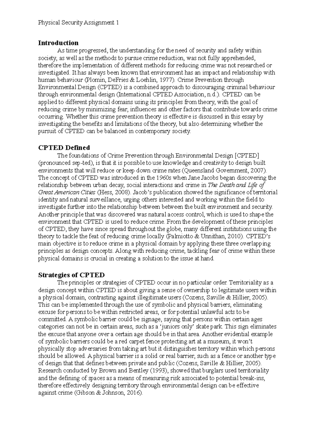 PS Assignment 1 - Introduction As time progressed, the understanding ...