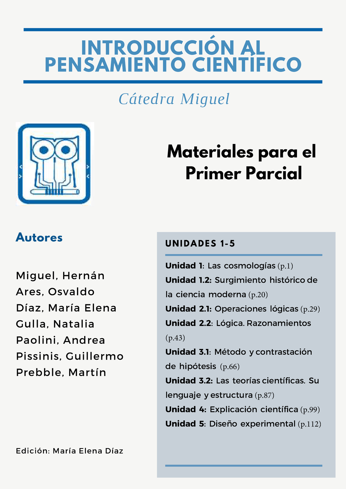 1) Cuadernillo IPC 2022 - INTRODUCCIÓN AL PENSAMIENTO CIENTÍFICO ...