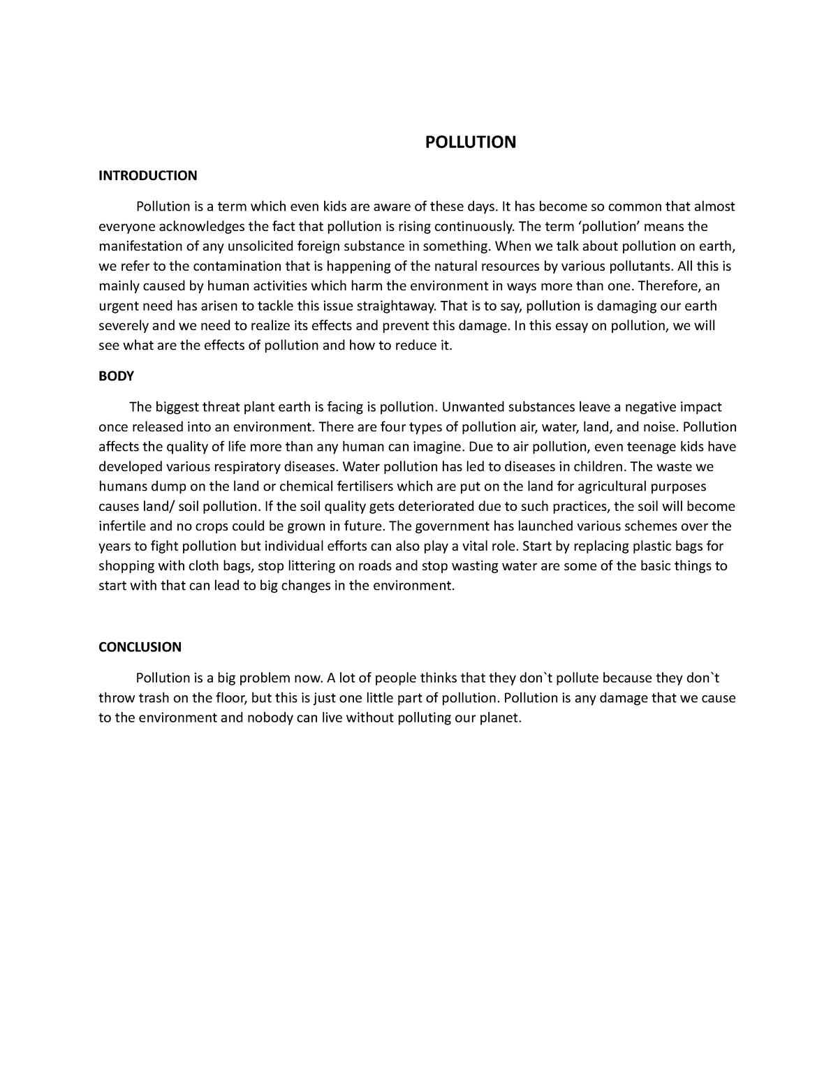 pollution in the philippines essay brainly