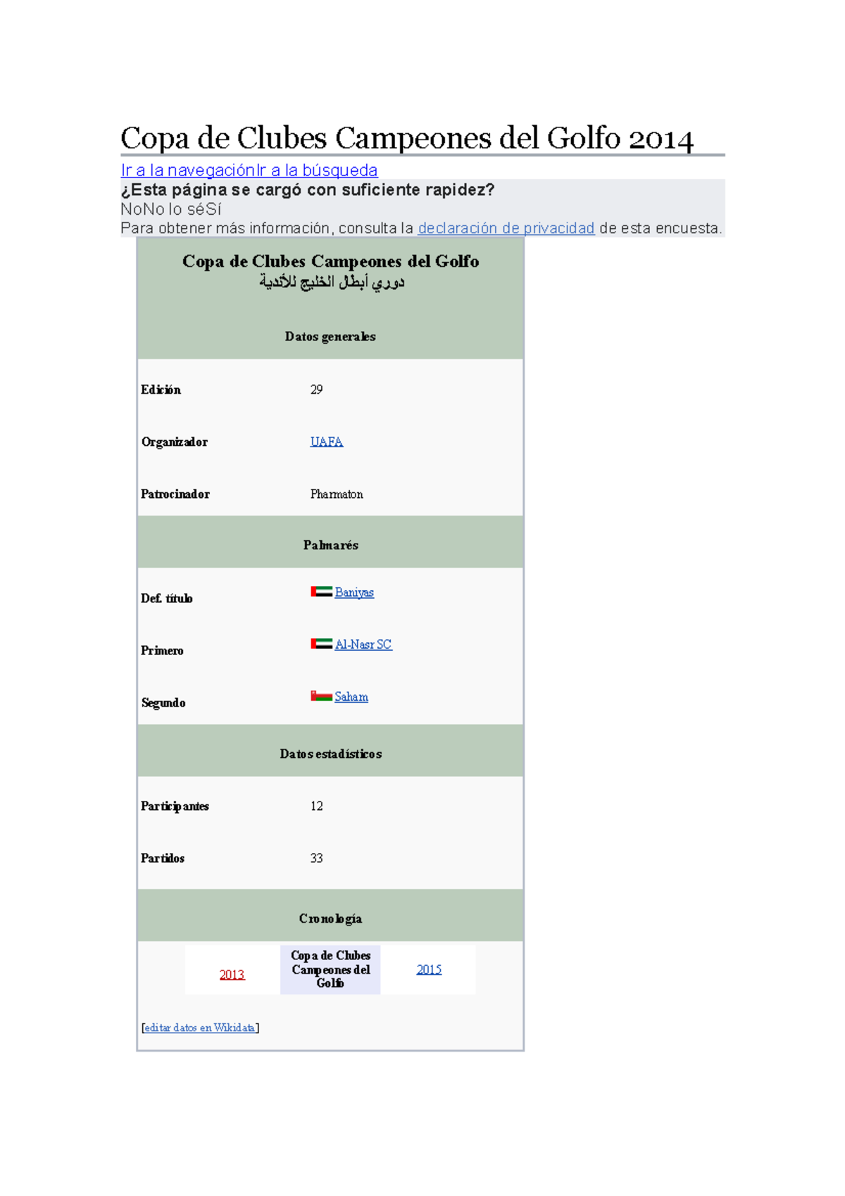 Copa de Clubes Campeones del Golfo 2014 Copa de Clubes Campeones del