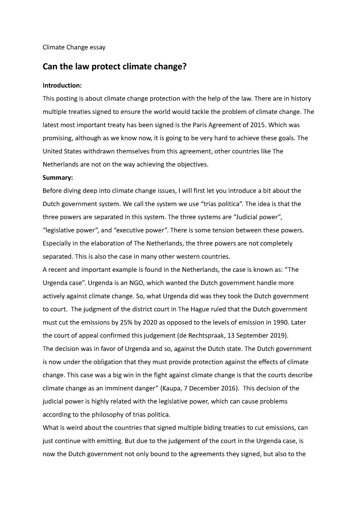 climate change essays 2022