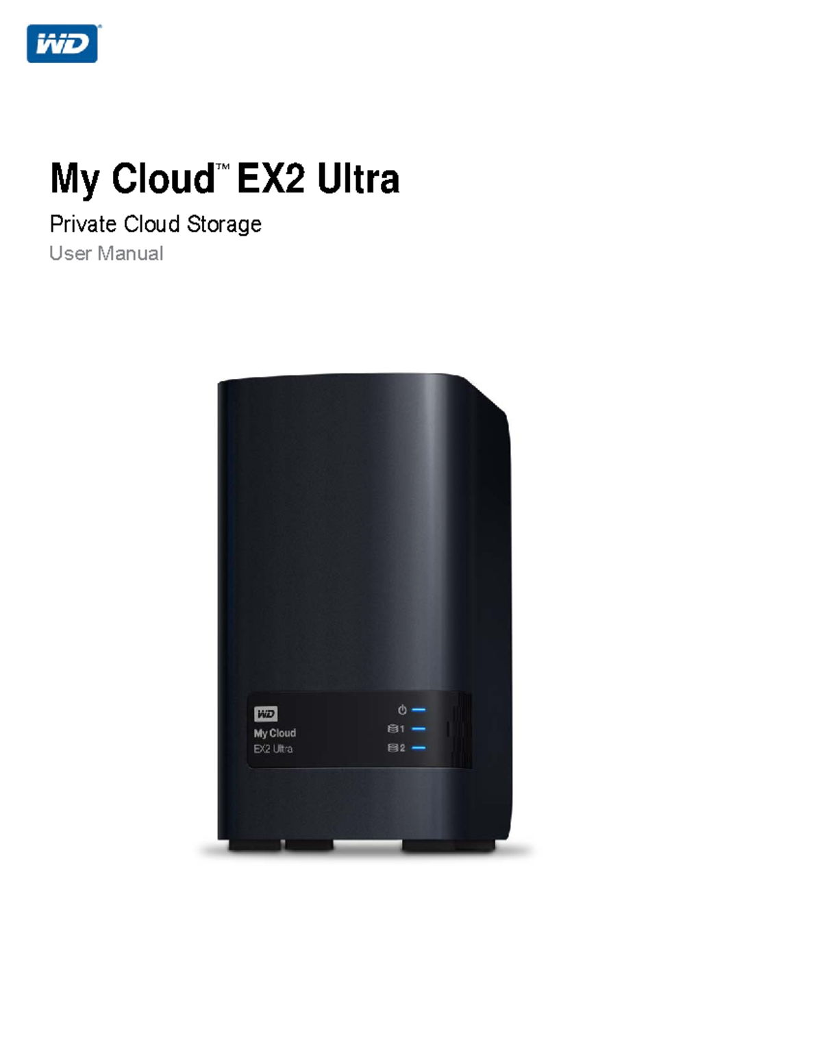 User manual my cloud expert series ex2 ultra My Cloud EX2 Ultra