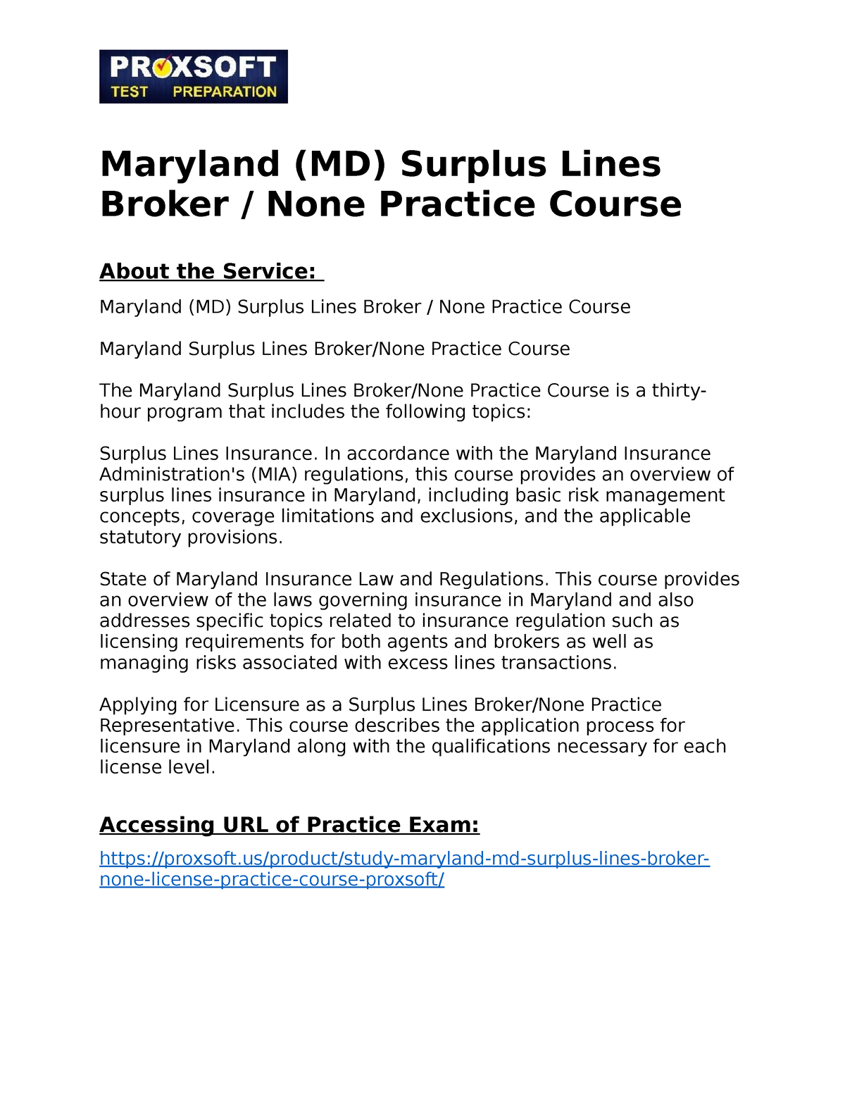 maryland-md-surplus-lines-broker-none-practice-course-in