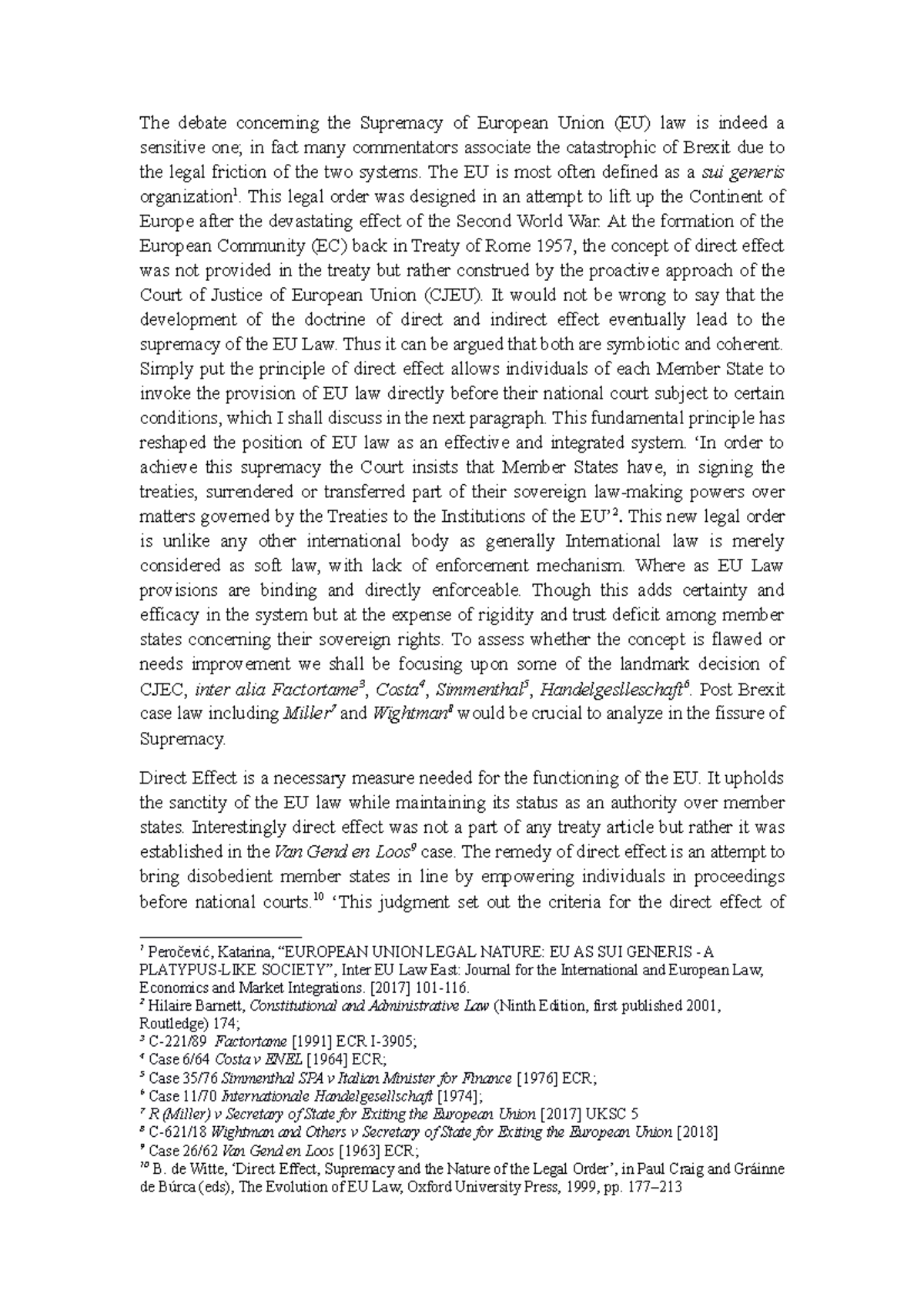 Essay on Supremacy - notes for some guidance over topics - The debate ...