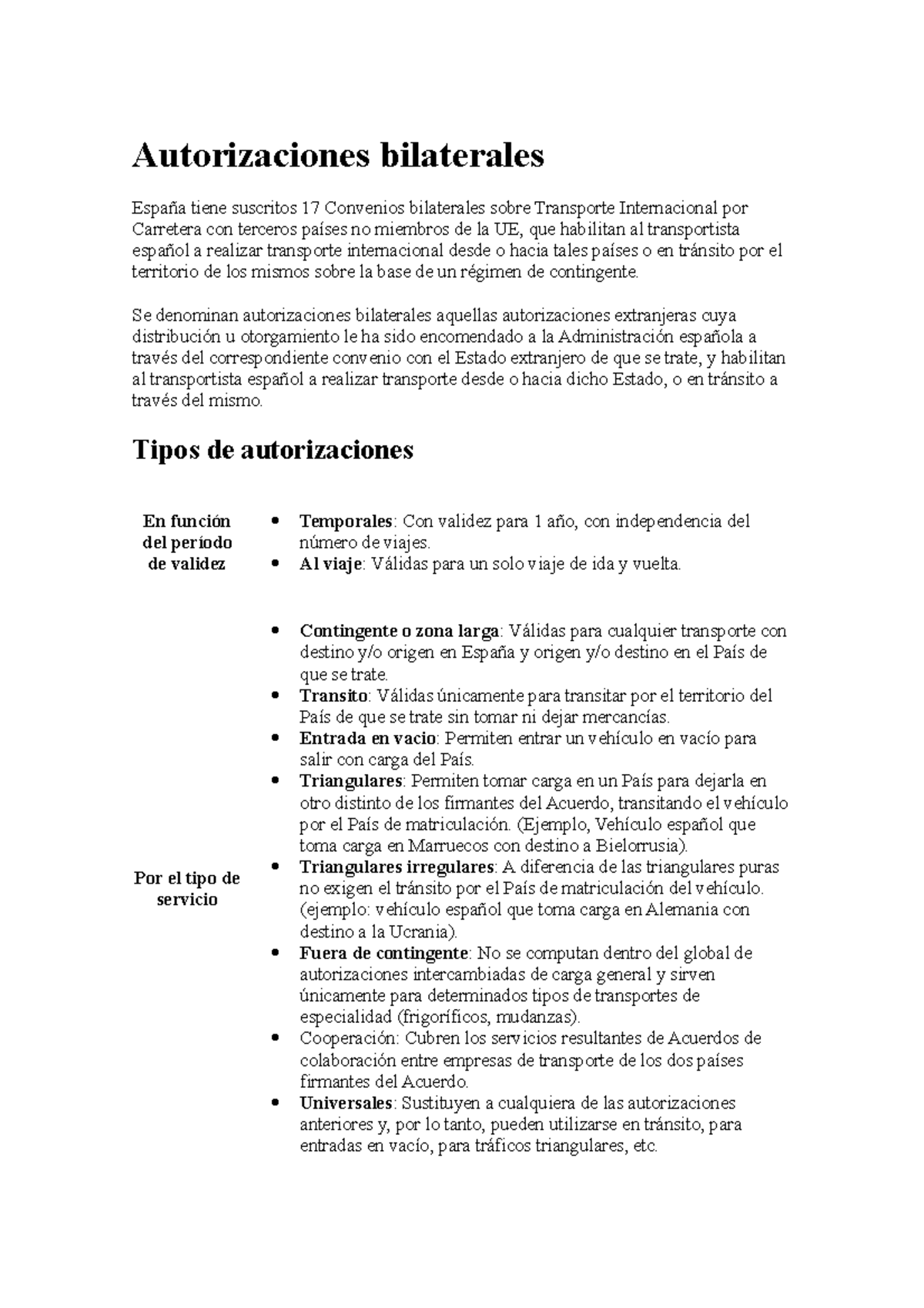 Autorizaciones Bilaterales - Autorizaciones Bilaterales España Tiene ...