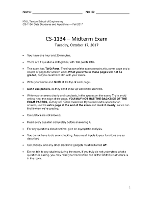 Hw4 - Homework - NYU, Tandon School of Engineering CS-UY 11 34 Data ...